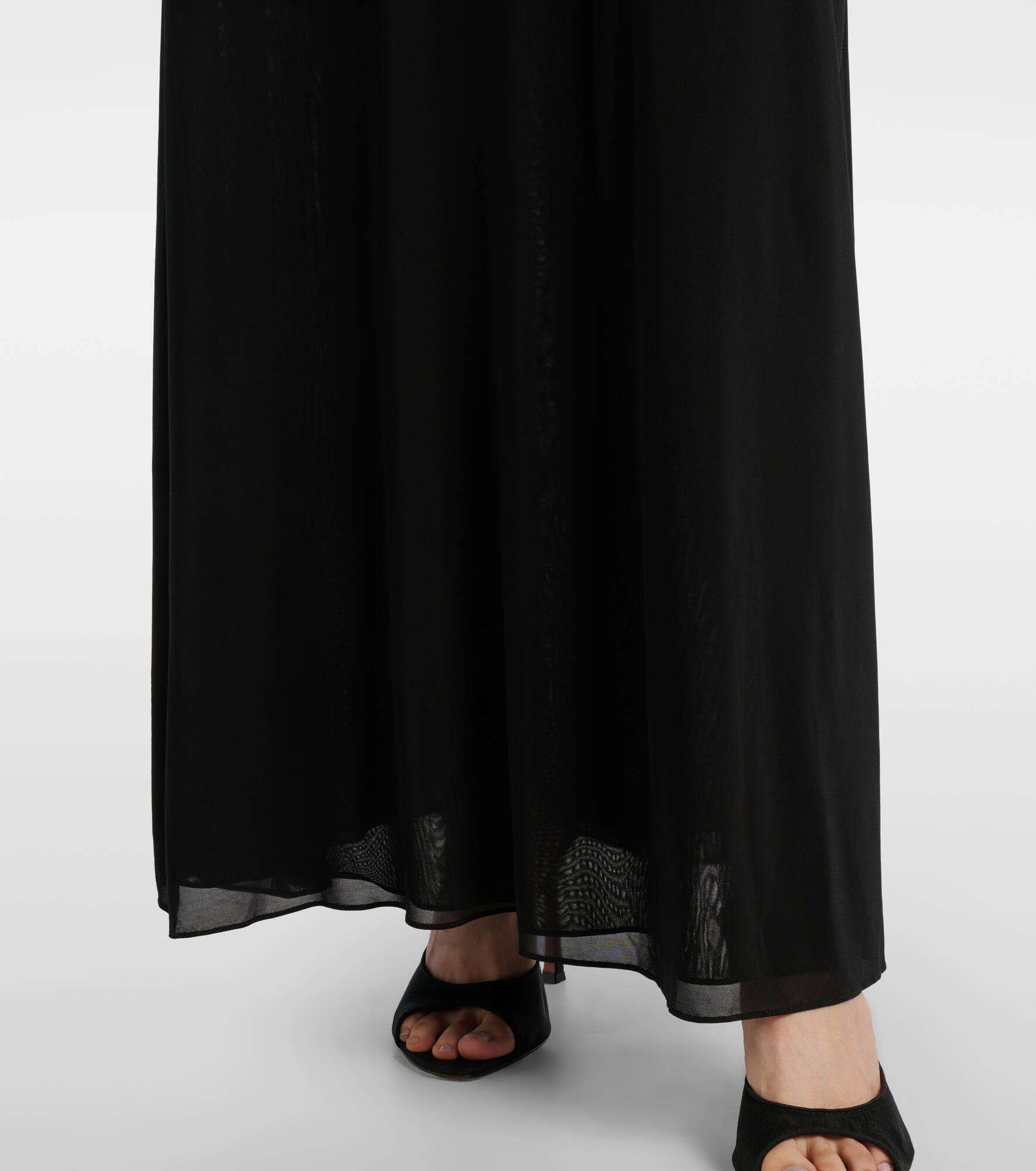Twisted Halter gathered ruched gown - 5