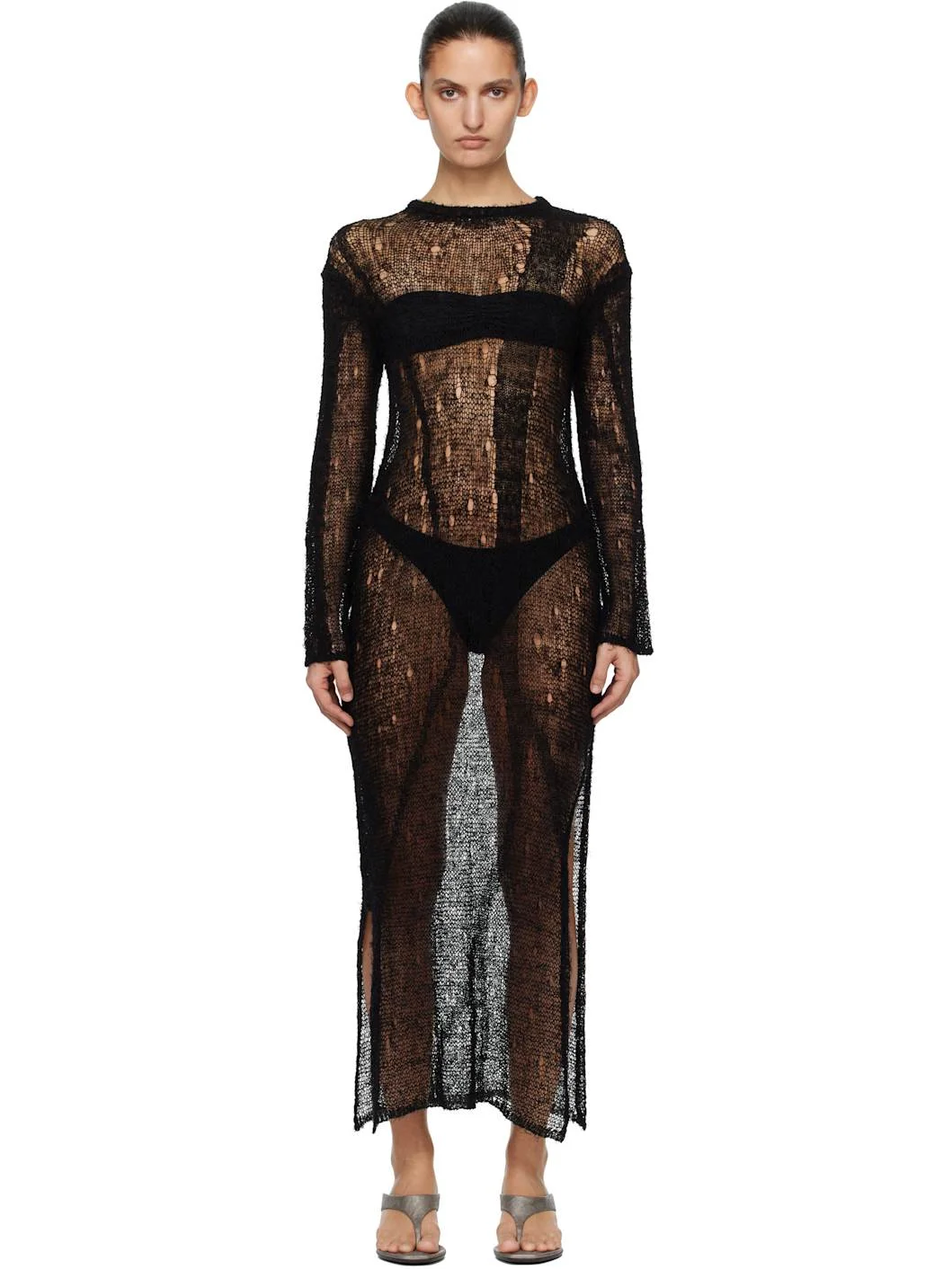 Black Tower Maxi Dress - 1
