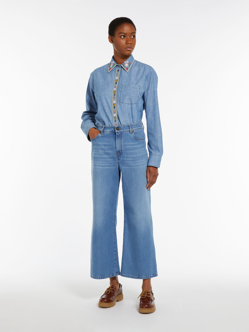 Max Mara SAPRI Relaxed-fit comfortable denim jeans outlook