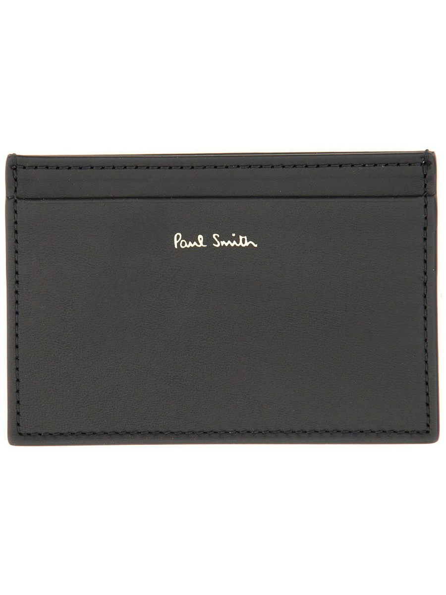 "SIGNATURE STRIPE" LEATHER CARD CASE - 2