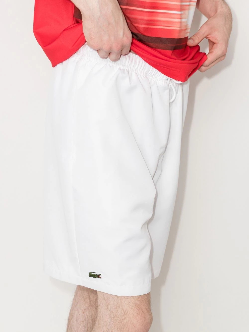 logo-embroidered track shorts - 4