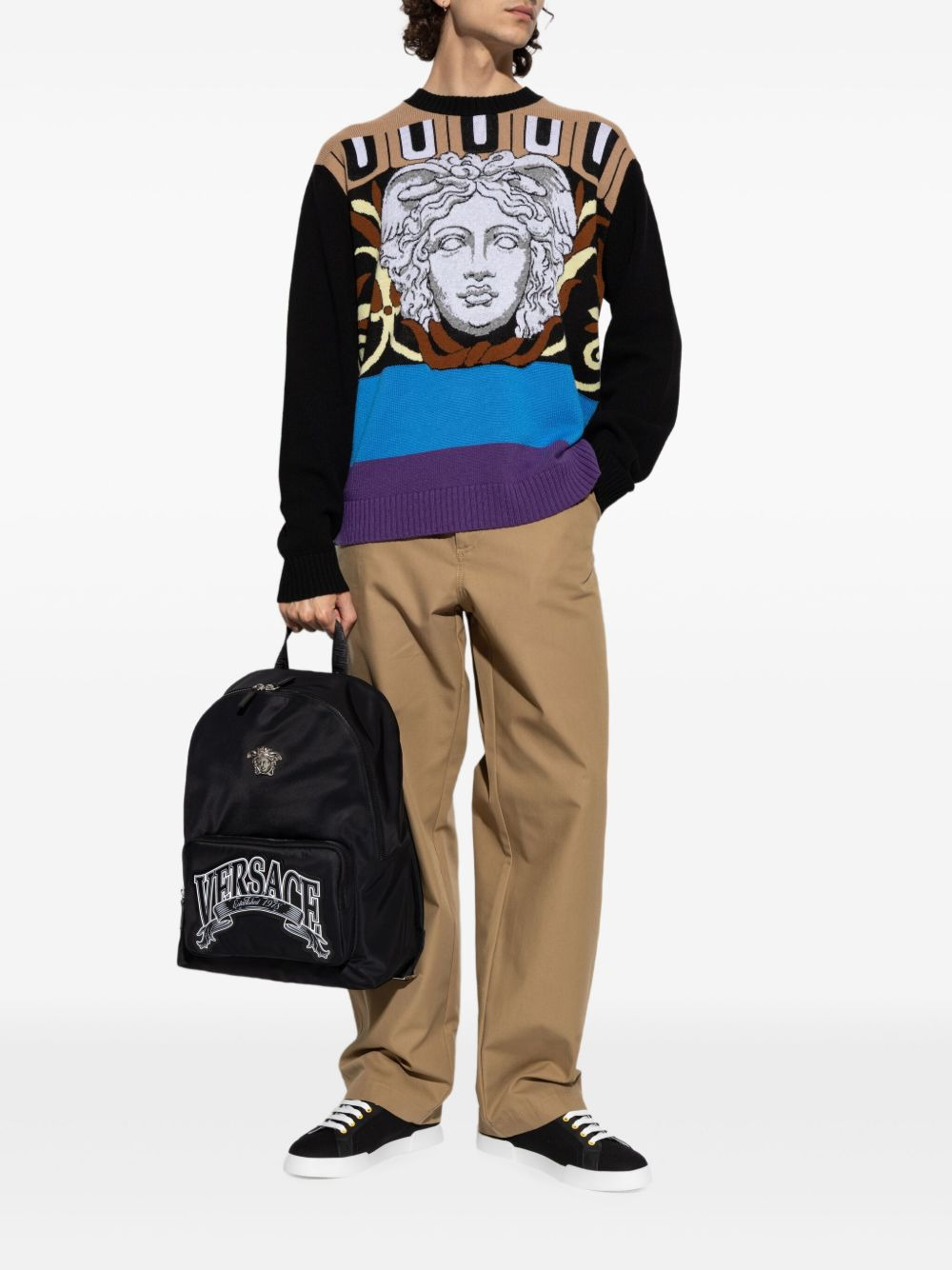 Medusa Head wool sweater - 2
