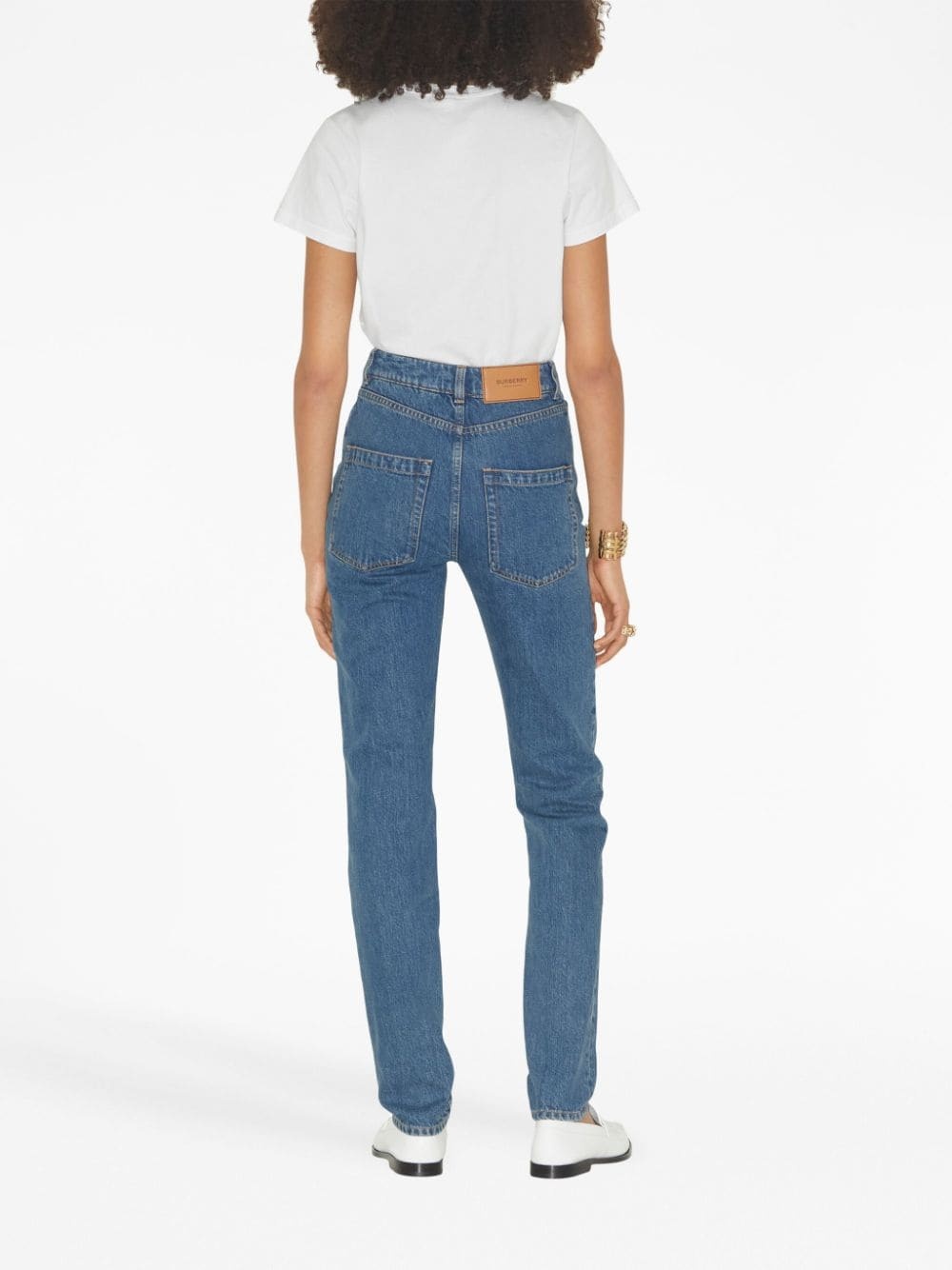 high-waisted slim-fit jeans - 3