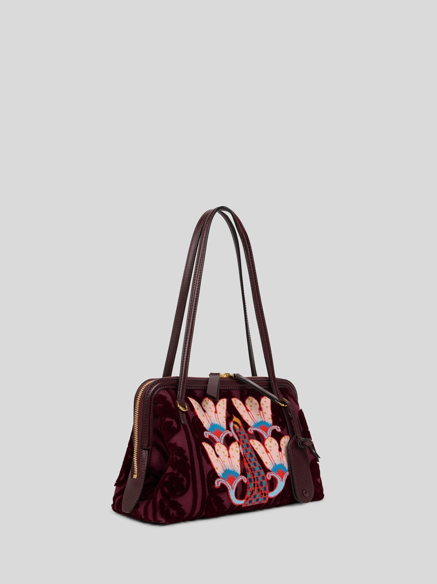 SMALL CANVAS DOC SHOULDER BAG WITH EMBROIDERY - 5