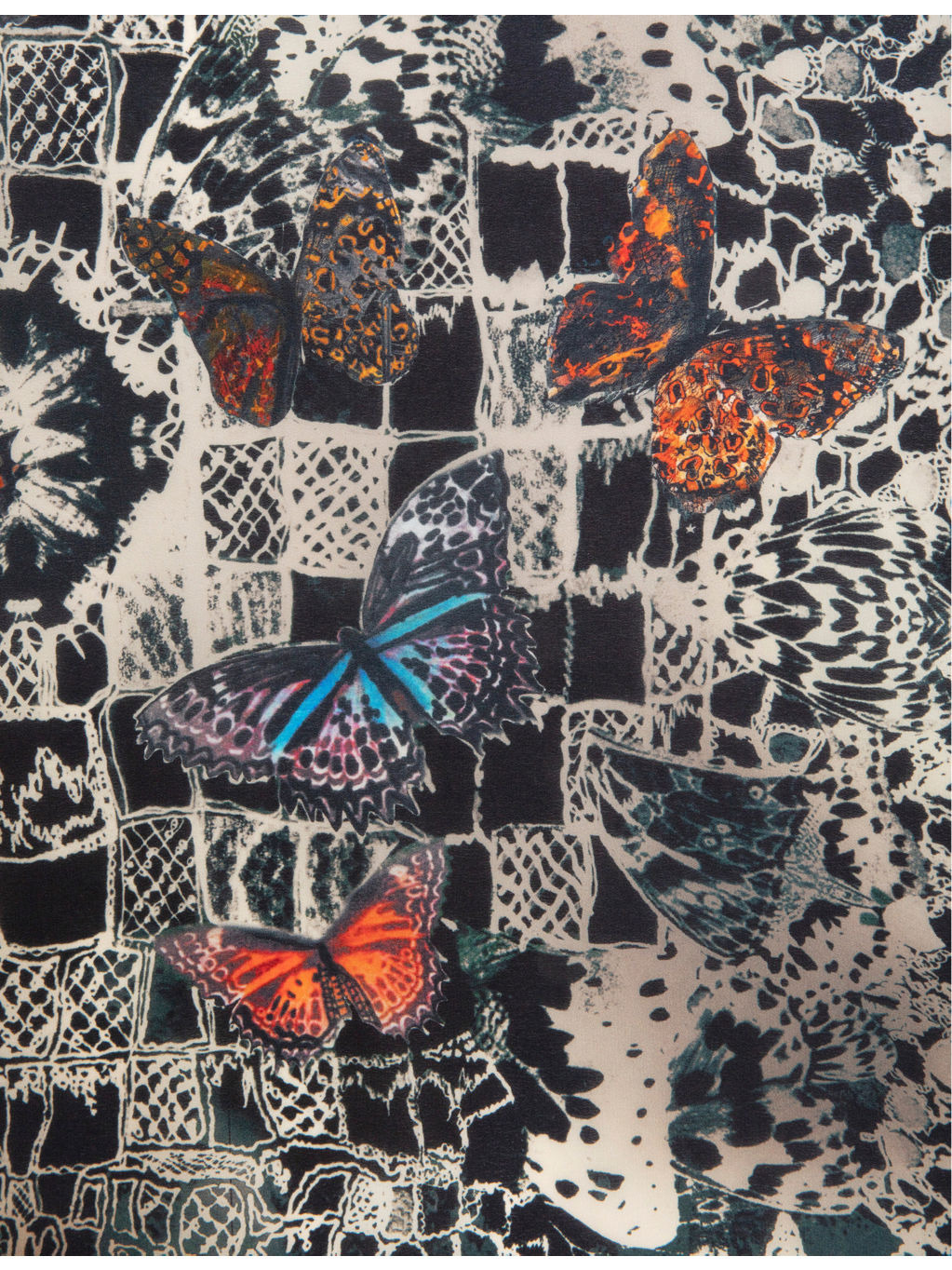 Blondie graphic-print silk scarf - 3