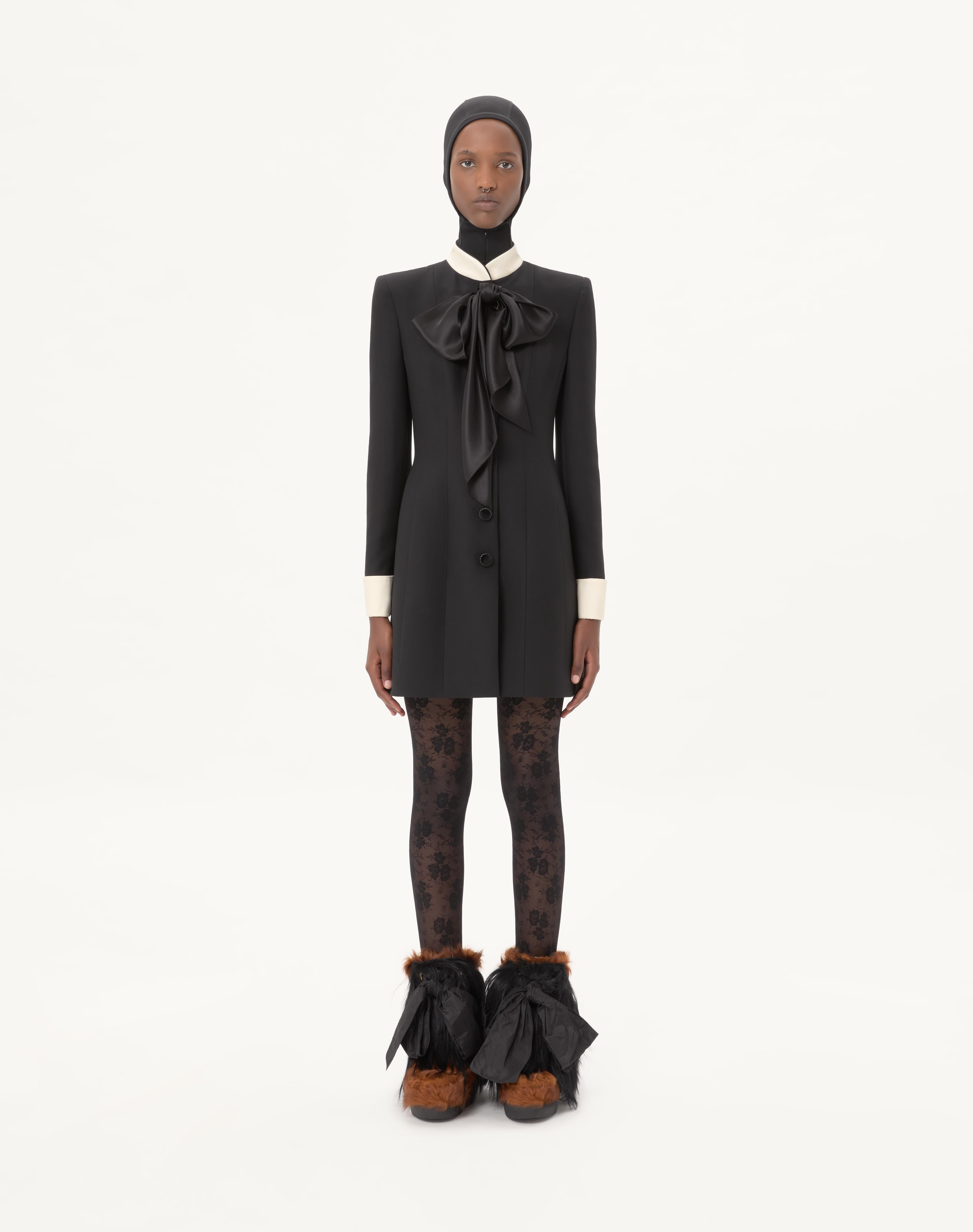 CREPE COUTURE SHORT DRESS - 5