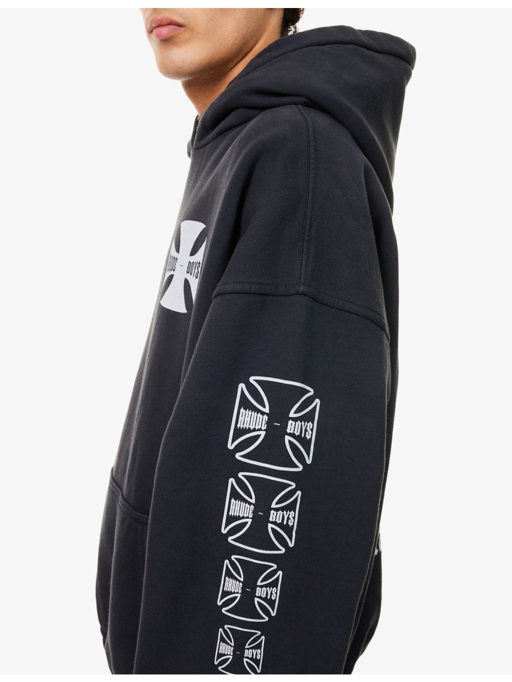 Rhude Boys Graphic-Print Cotton Hoody - 5