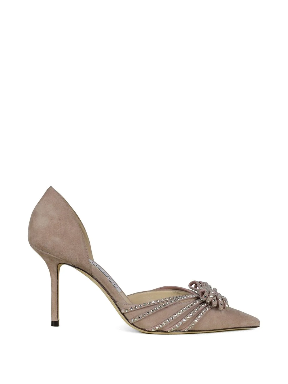 crystal-embellished bow-detail pumps - 1