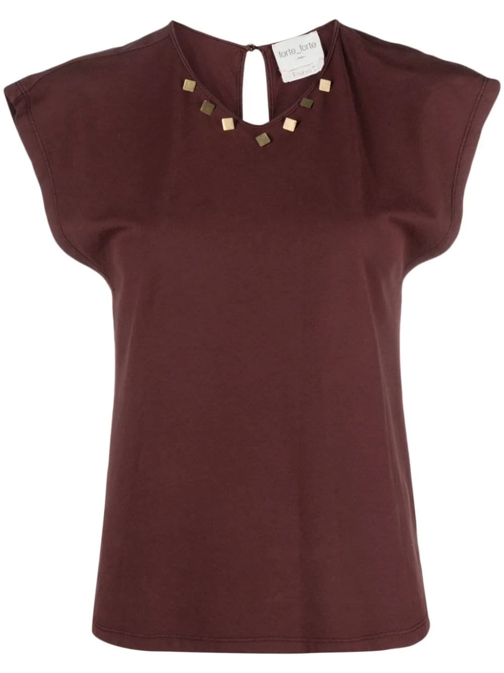 studded cotton blouse - 1