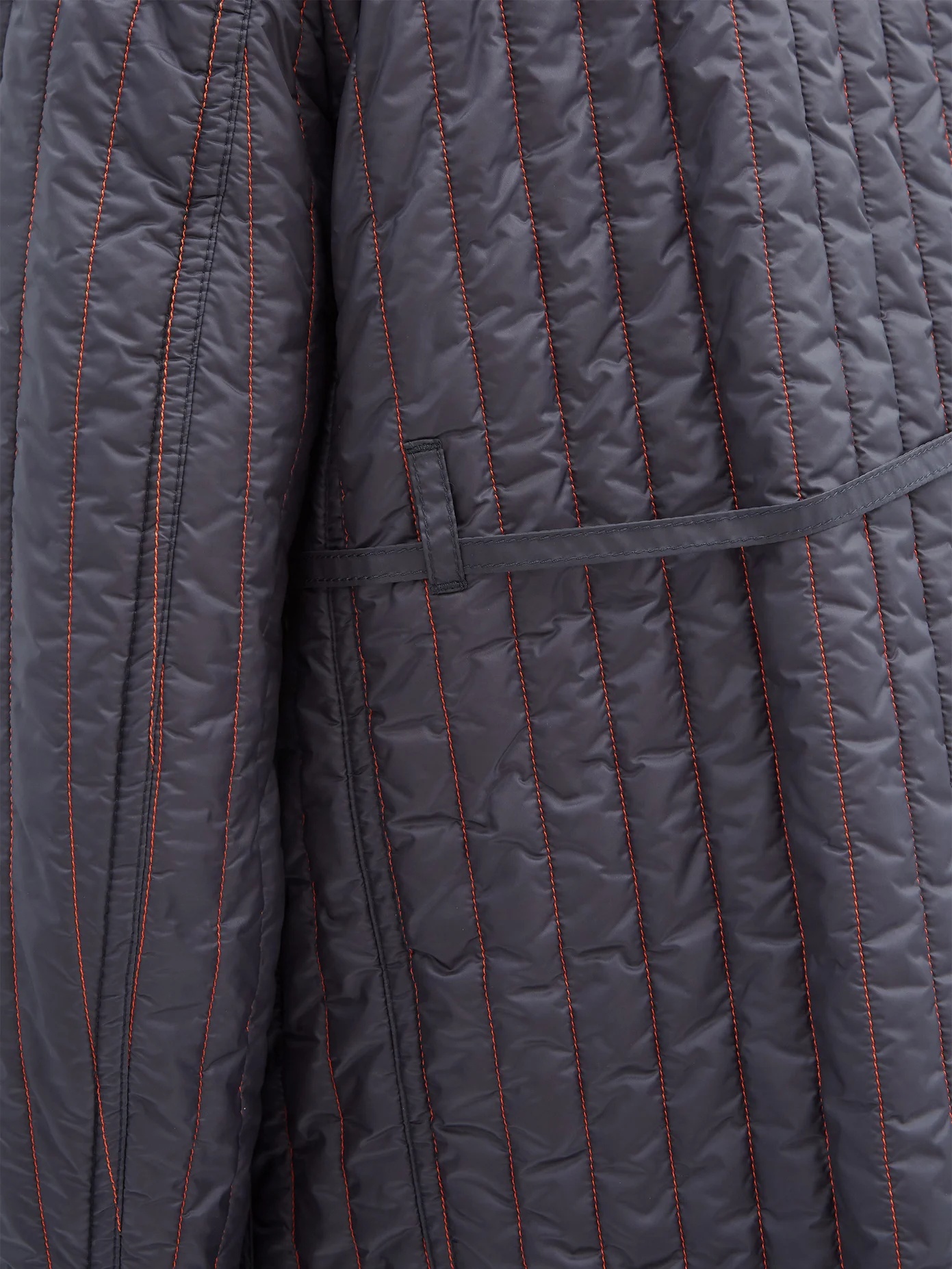 Topstitched quilted nylon jacket - 4