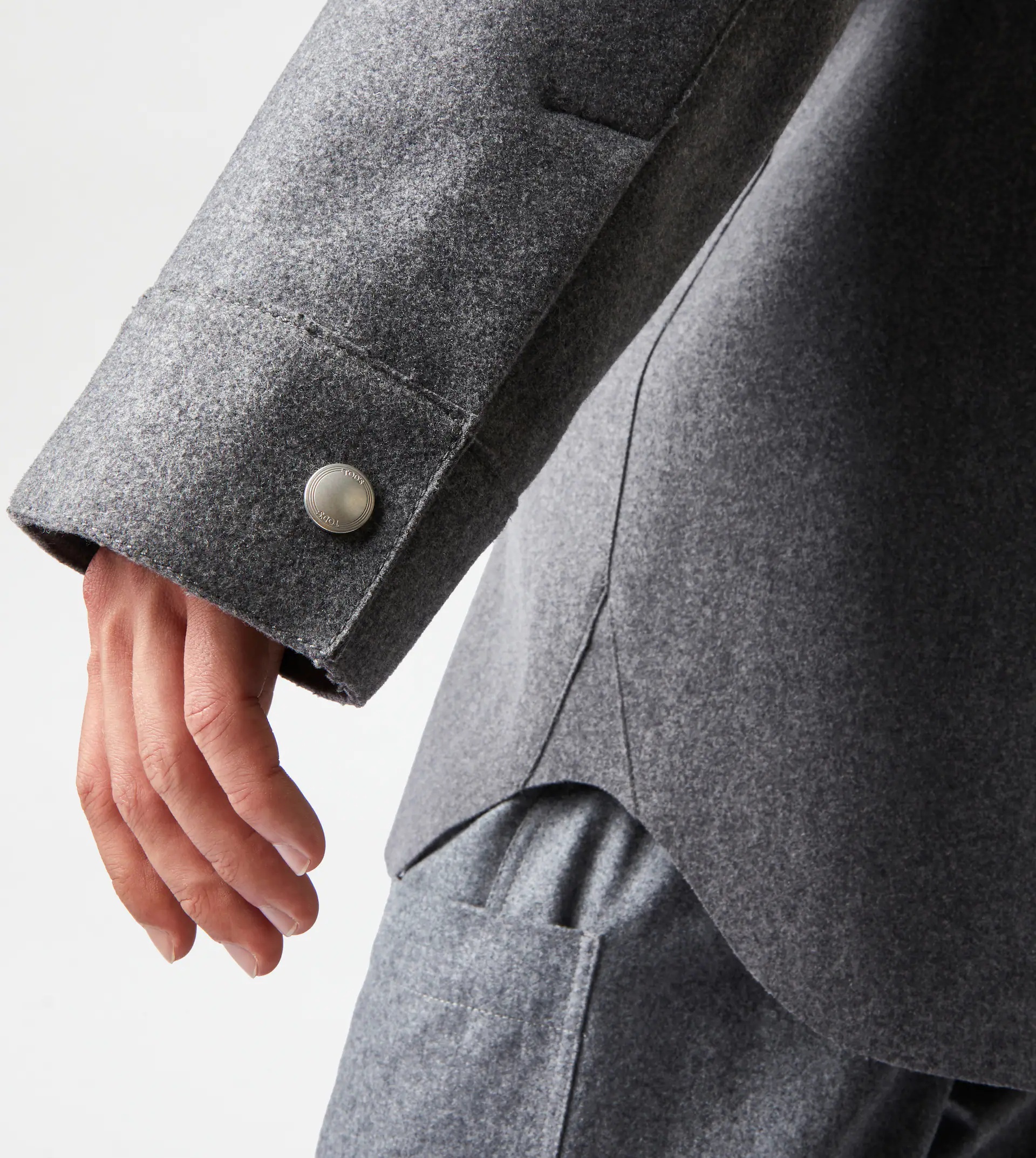 TOD'S OVER SHIRT - GREY - 5