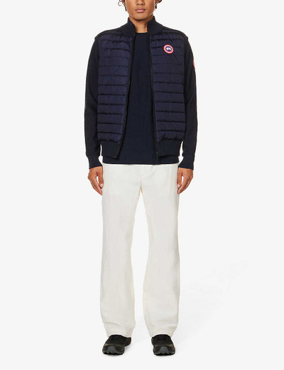 Canada Goose Dartmouth brand-patch wool-knit jumper outlook
