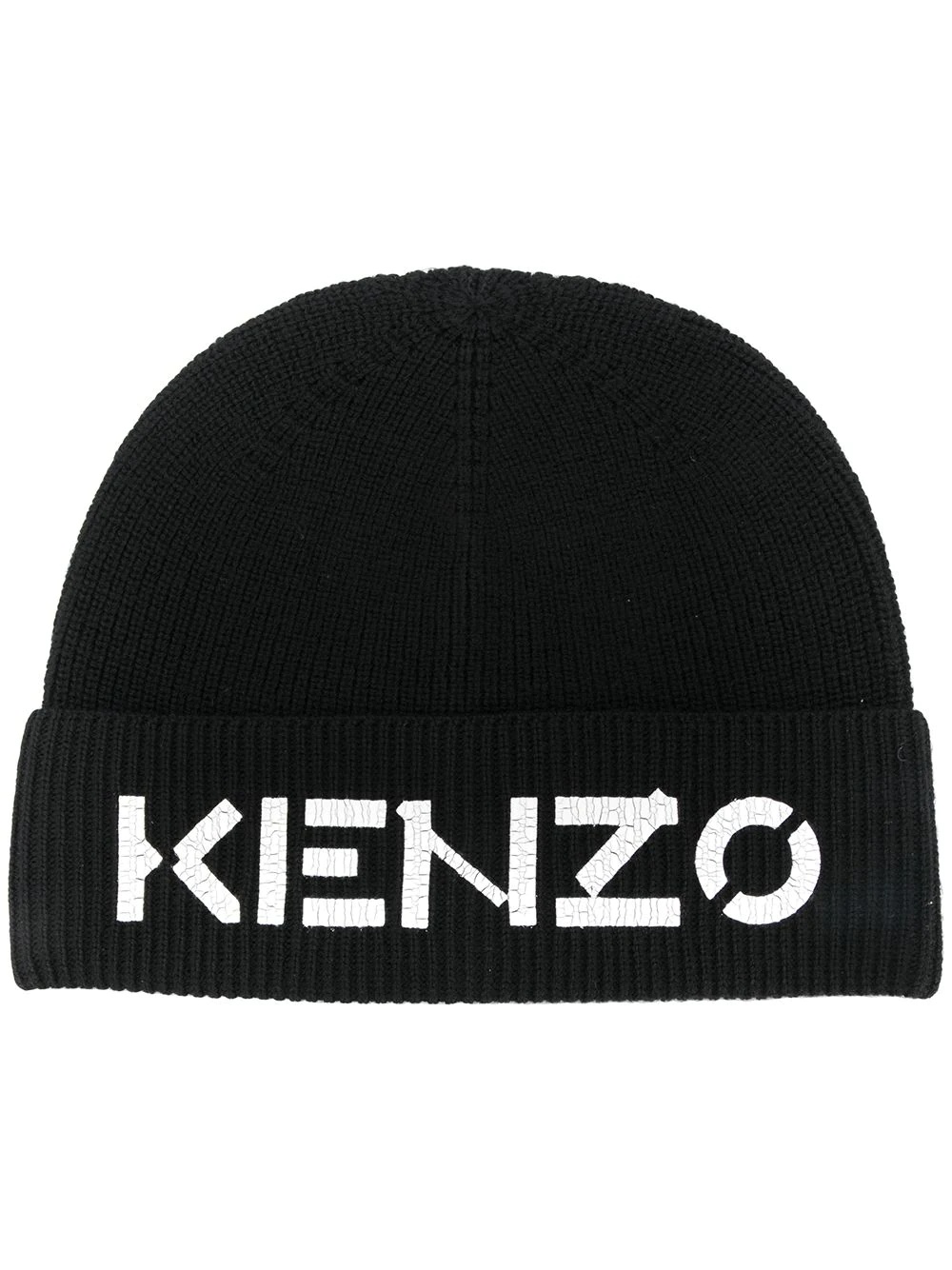 logo print beanie - 1