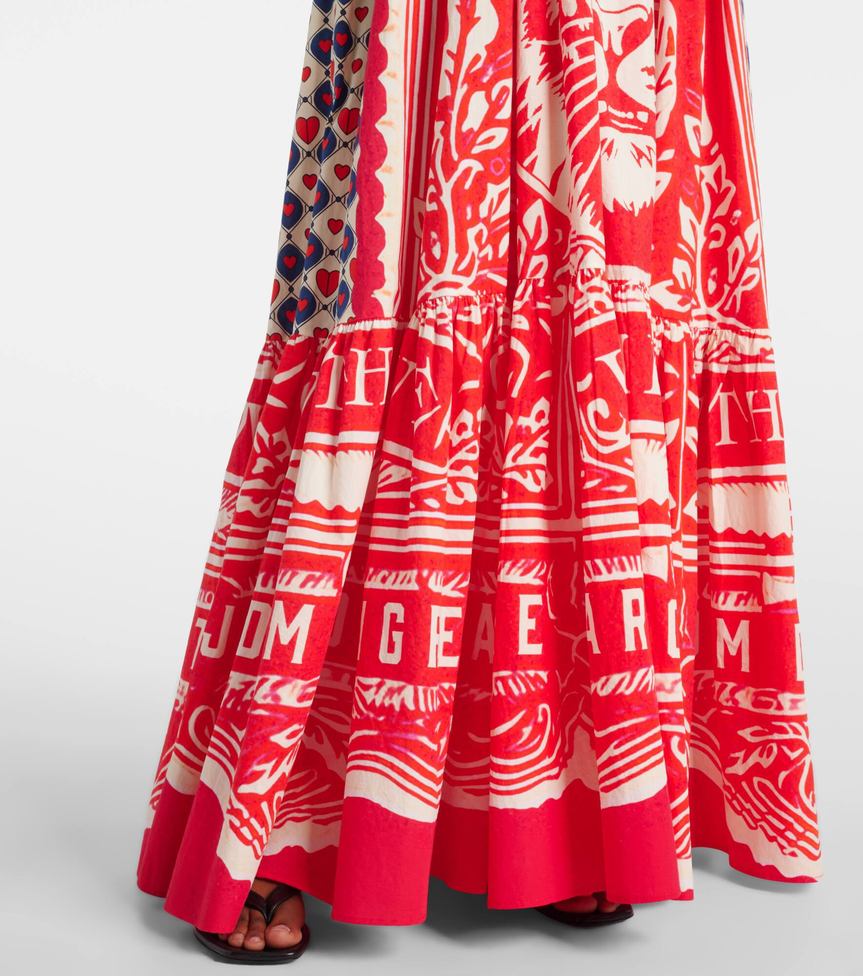 Halterneck cotton poplin maxi dress - 6