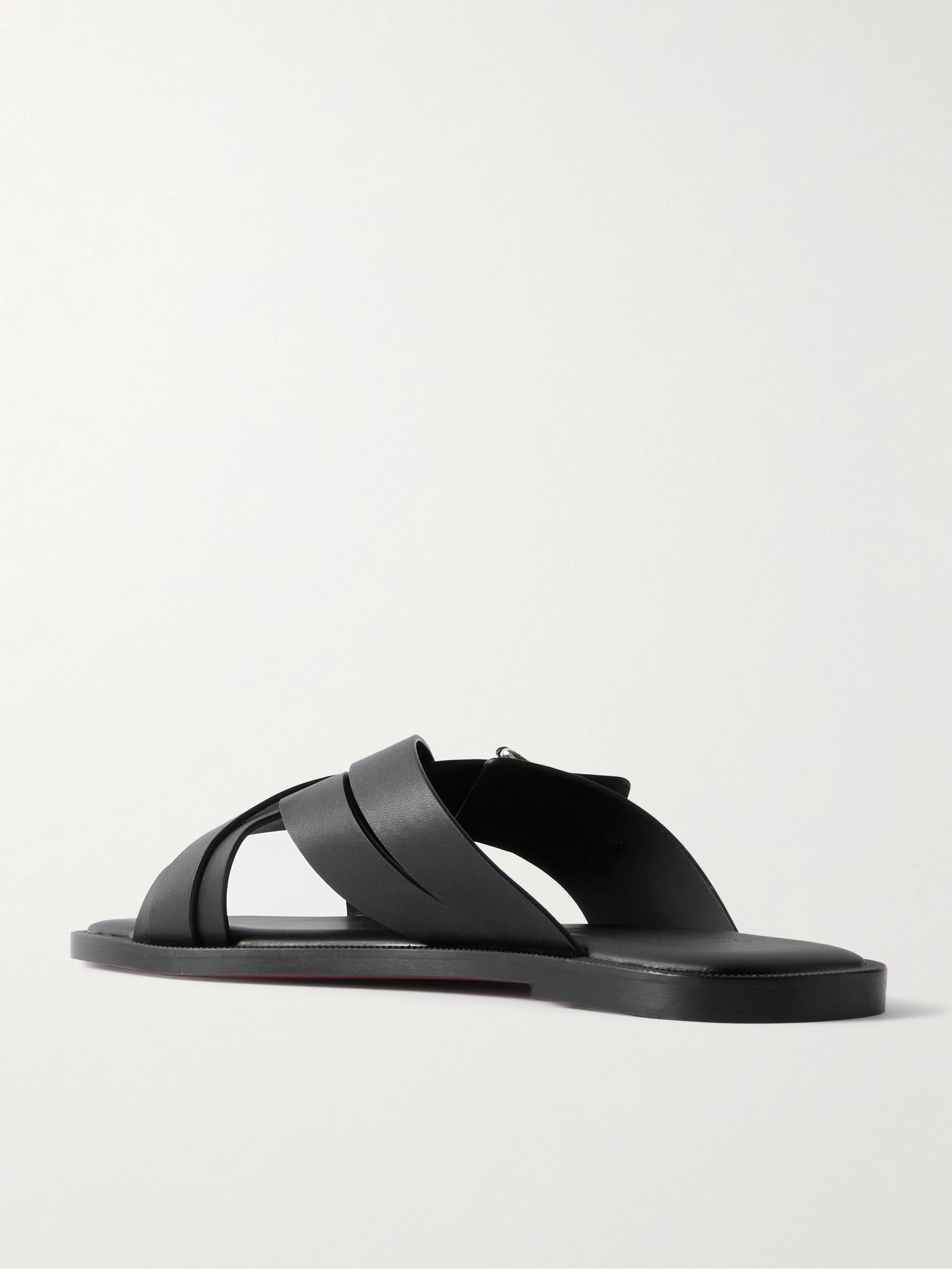 Emircross Leather Sandals Black - 4