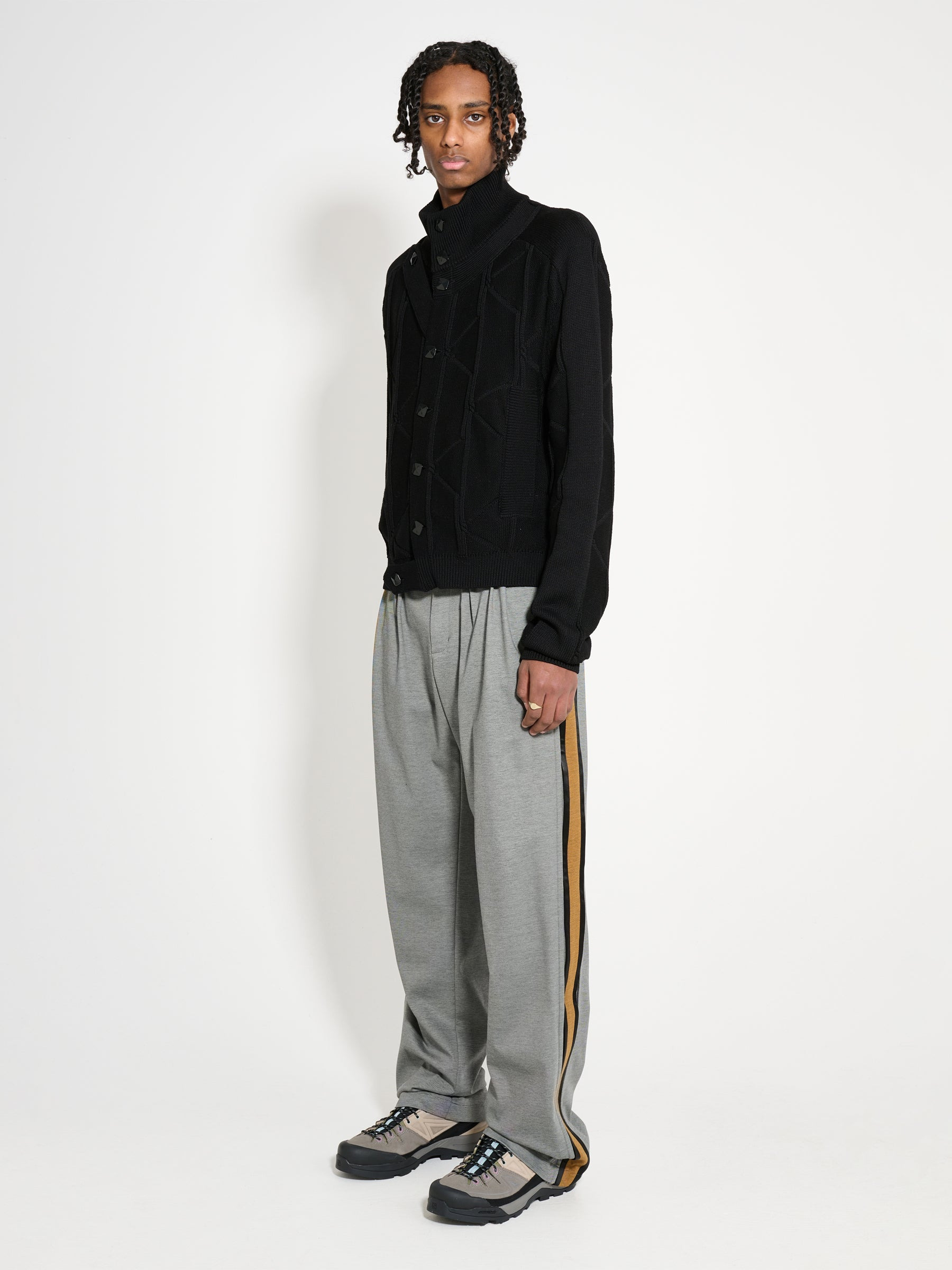 KIKO KOSTADINOV UGO SIDE TROUSER IRON GREY / OCHRE - 6