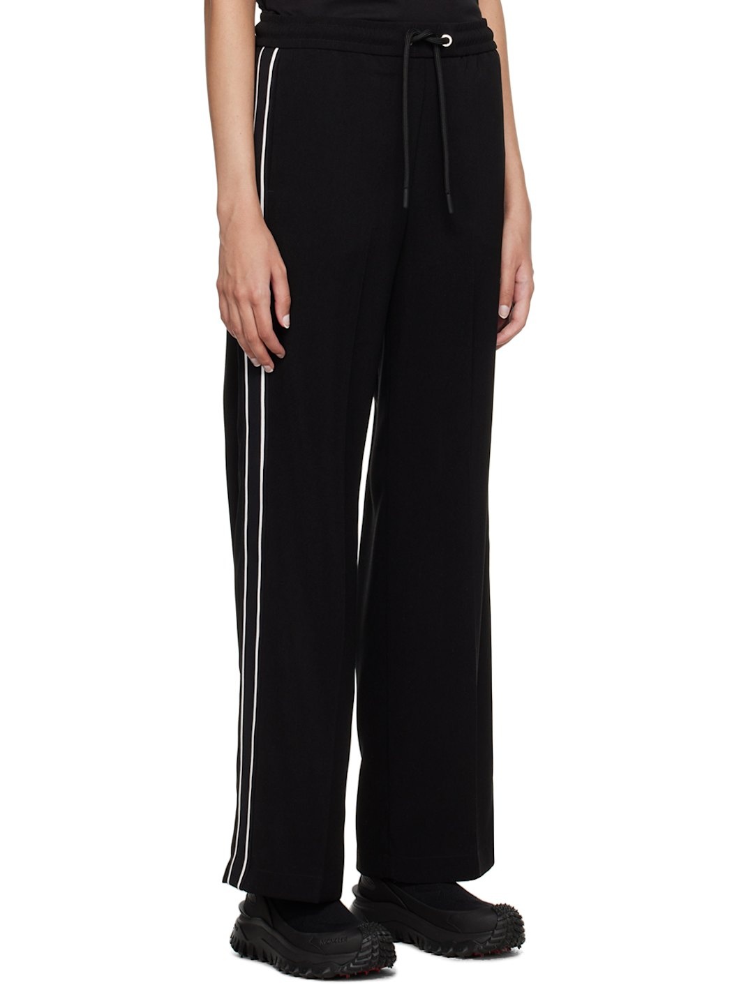 Black Drawstring Lounge Pants - 2