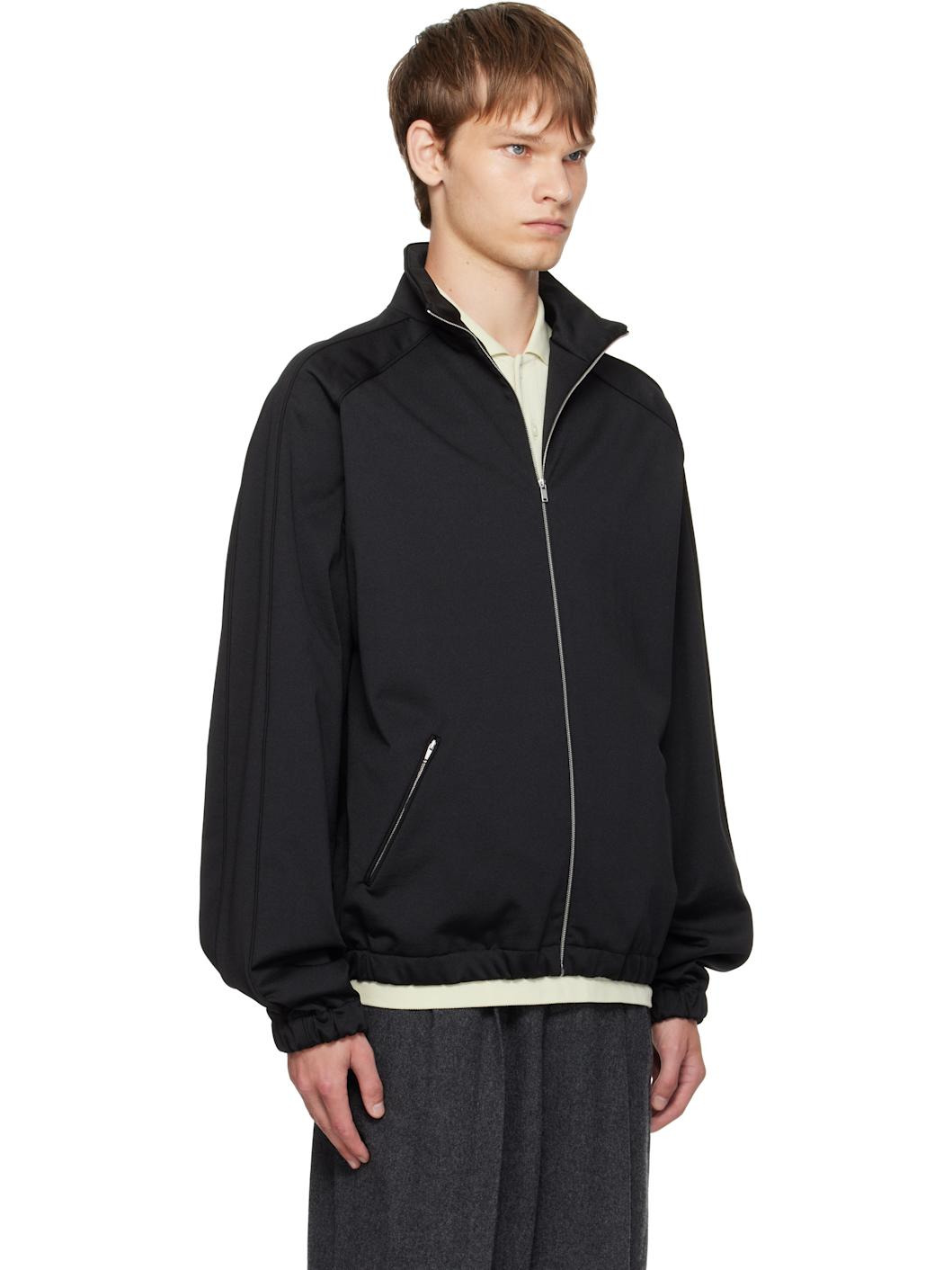 Black Zip Up Sweatshirt - 2
