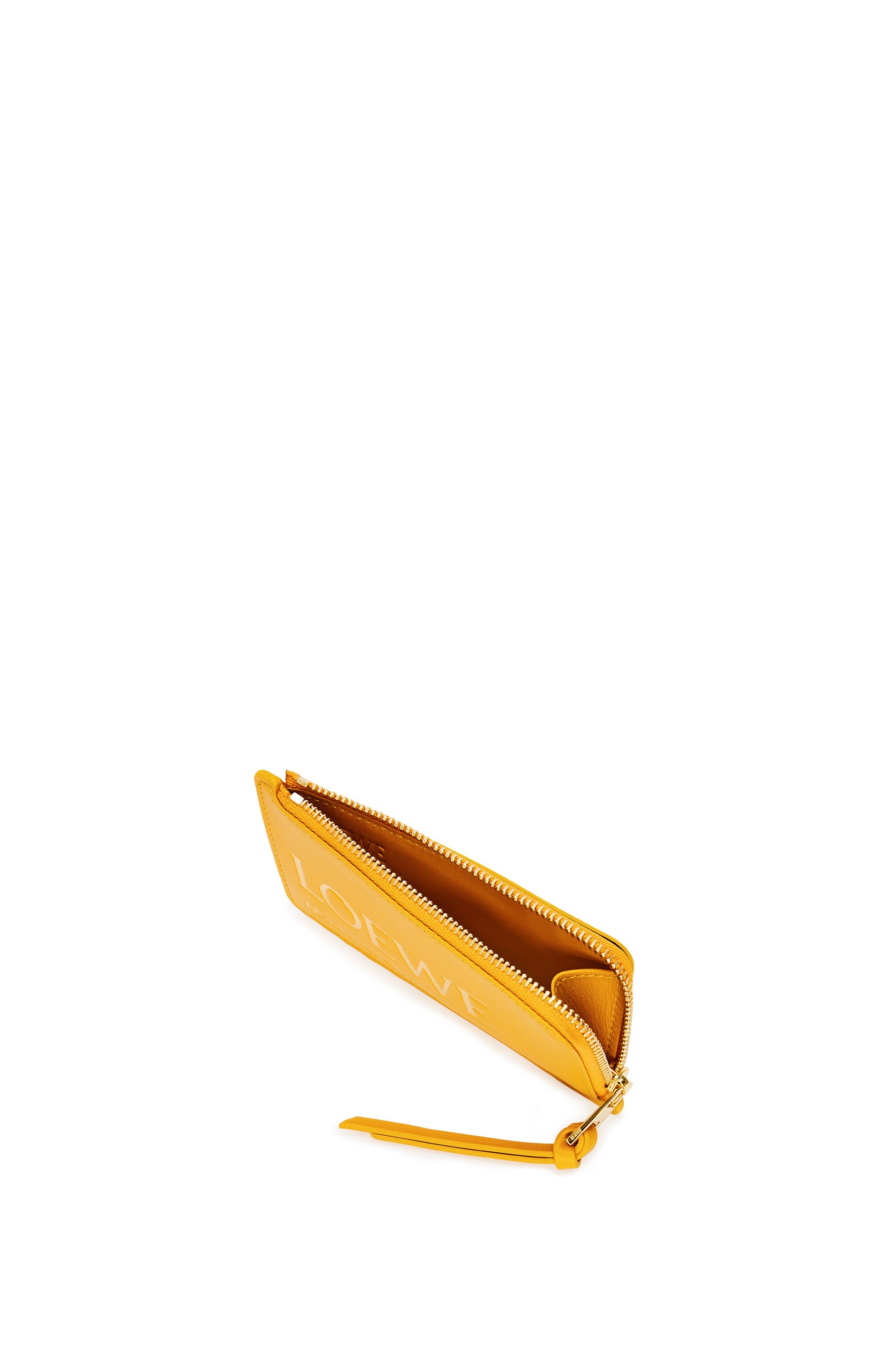 Embossed LOEWE coin cardholder in shiny nappa calfskin - 3
