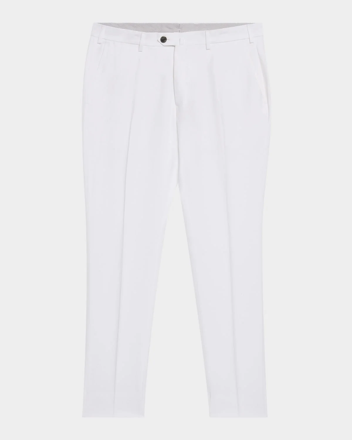Men's Lyocell Twill Flat-Front Trousers - 1