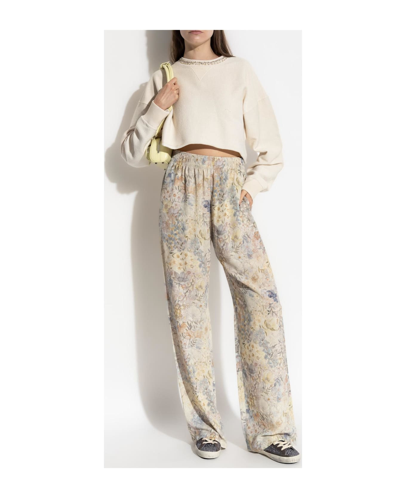 Golden Goose Short Sweatshirt With Appliqués - 2