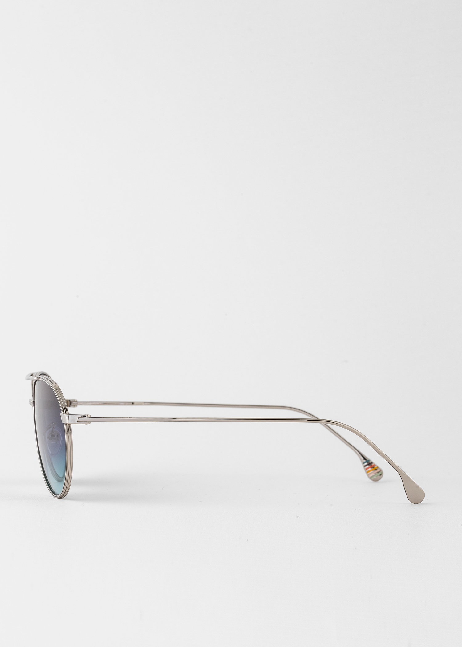 Matte Silver 'Felix' Sunglasses - 5