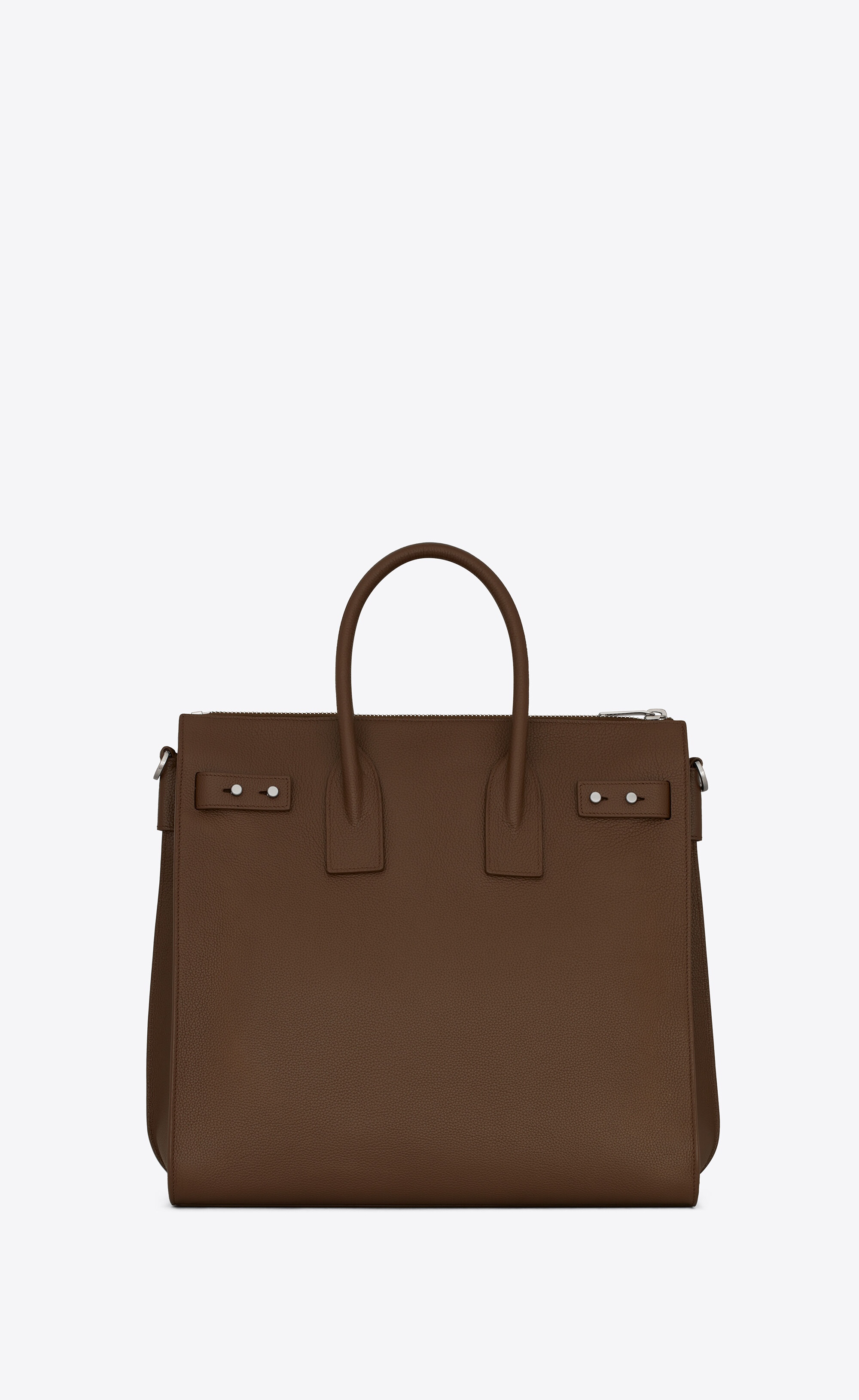 sac de jour north/south tote in grained leather - 2