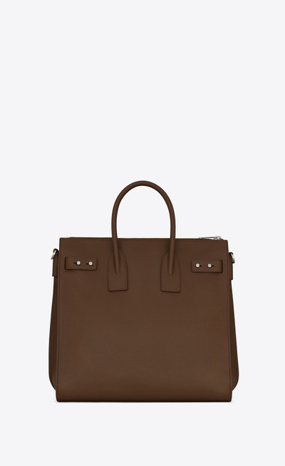 SAINT LAURENT sac de jour north/south tote in grained leather outlook