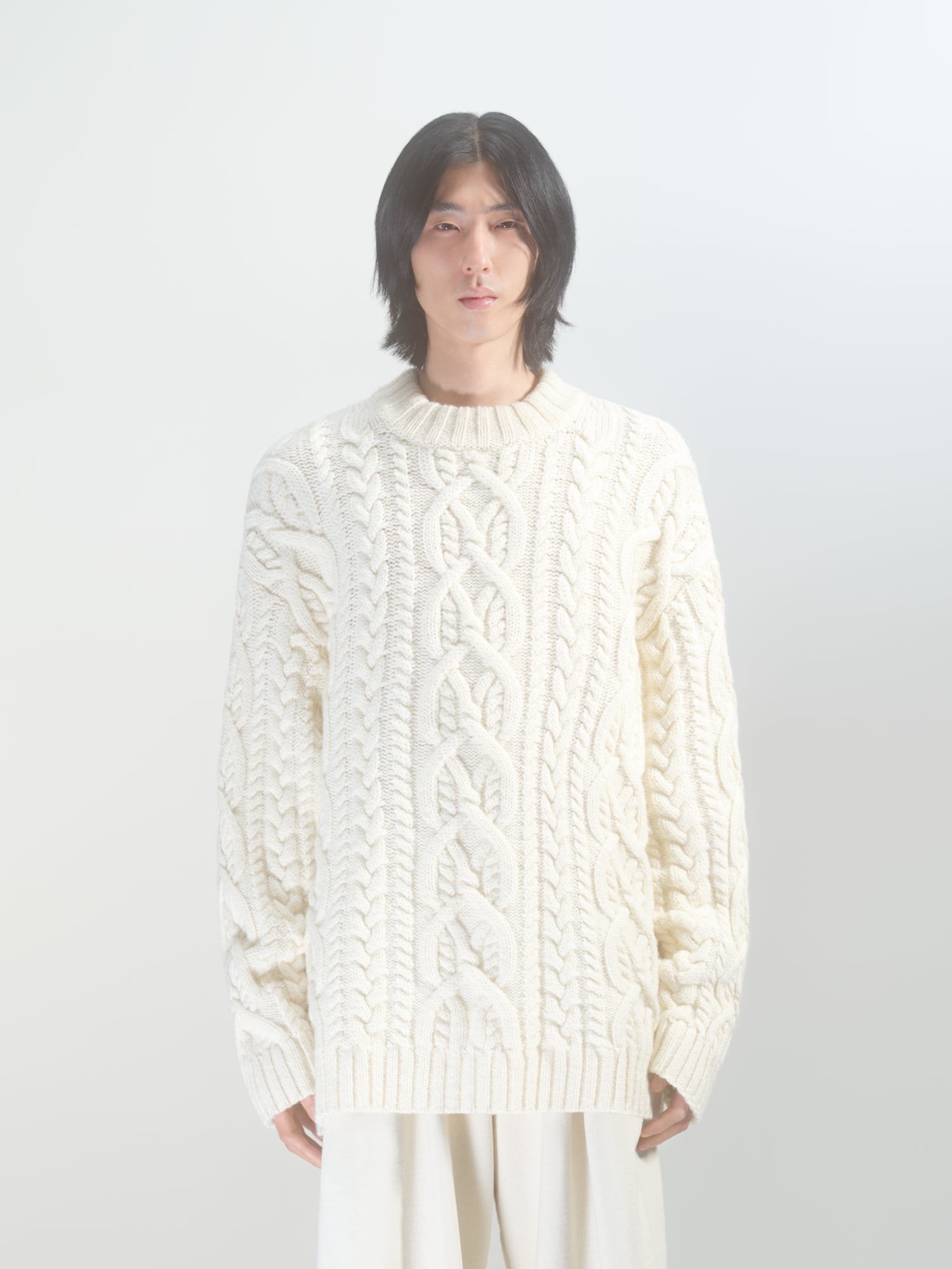 CABLE KNIT SWEATER - 2