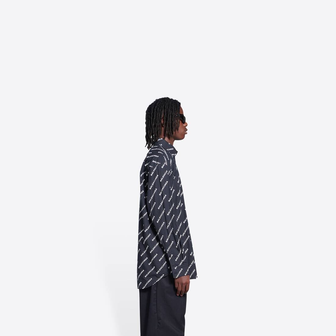 Men's Year Of The Tiger Typo Shirt Normal Fit in Black - 2