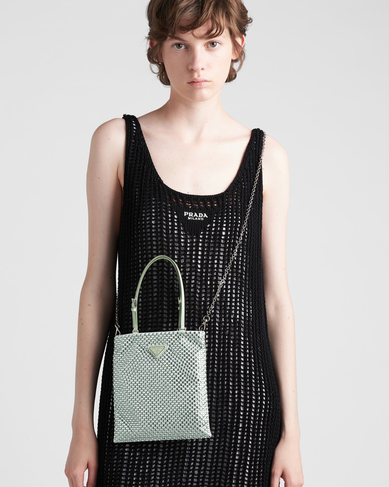 Prada Satin handbag with crystals outlook