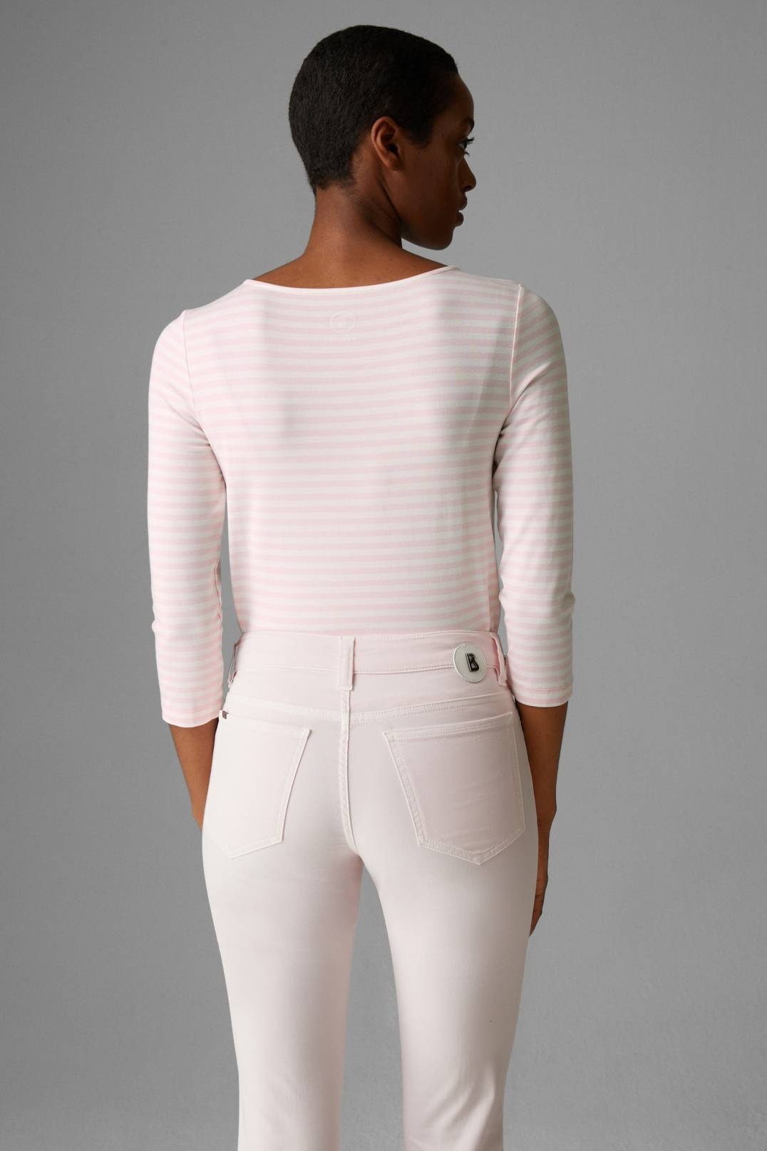 LOUNA LONGSLEEVE IN PINK/WHITE - 3