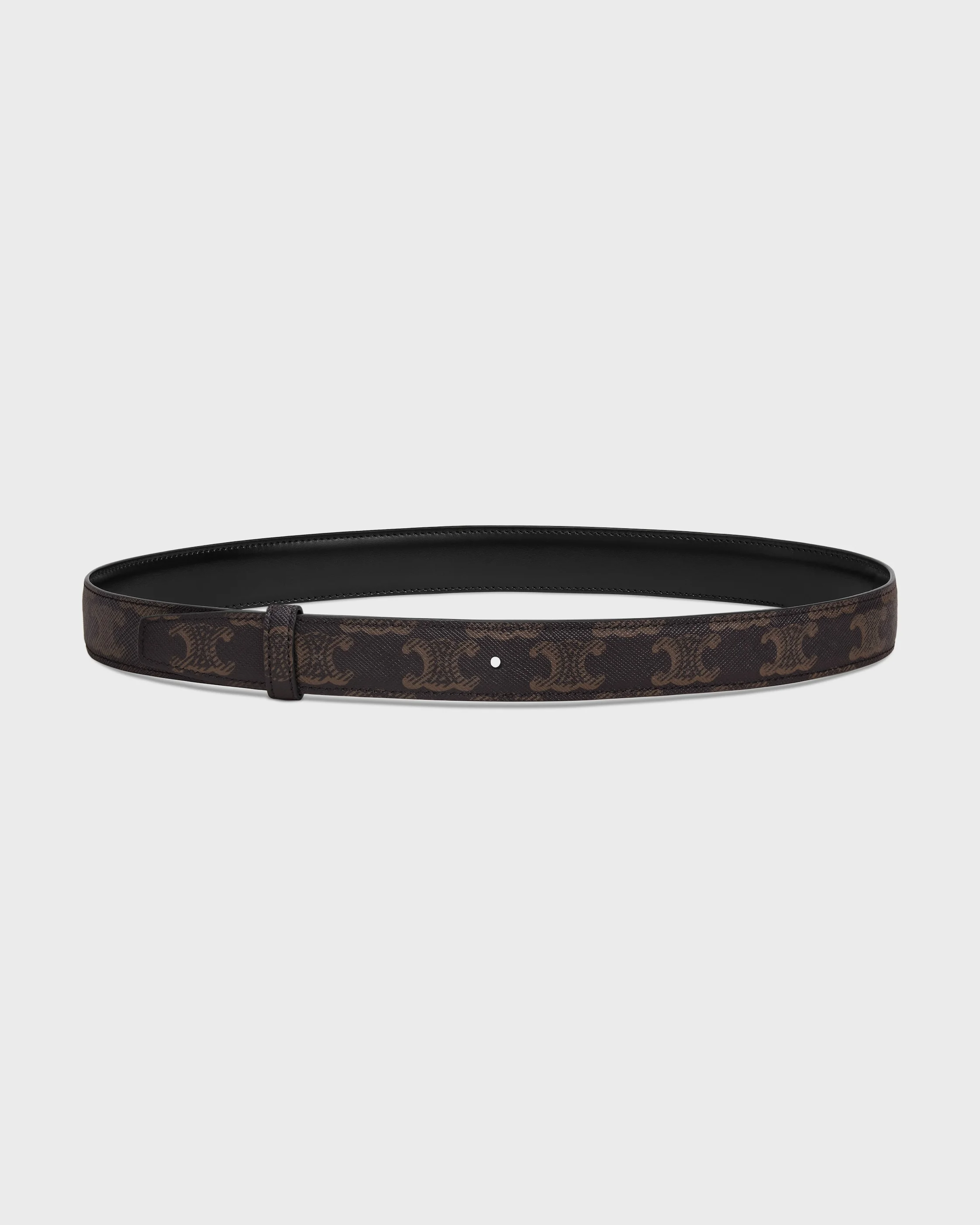 Reversible Strap 25 IN Taurillon Leather and Triomphe Canvas - 1