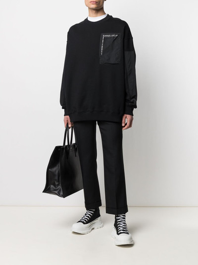 Givenchy logo patch pocket sweatshirt outlook