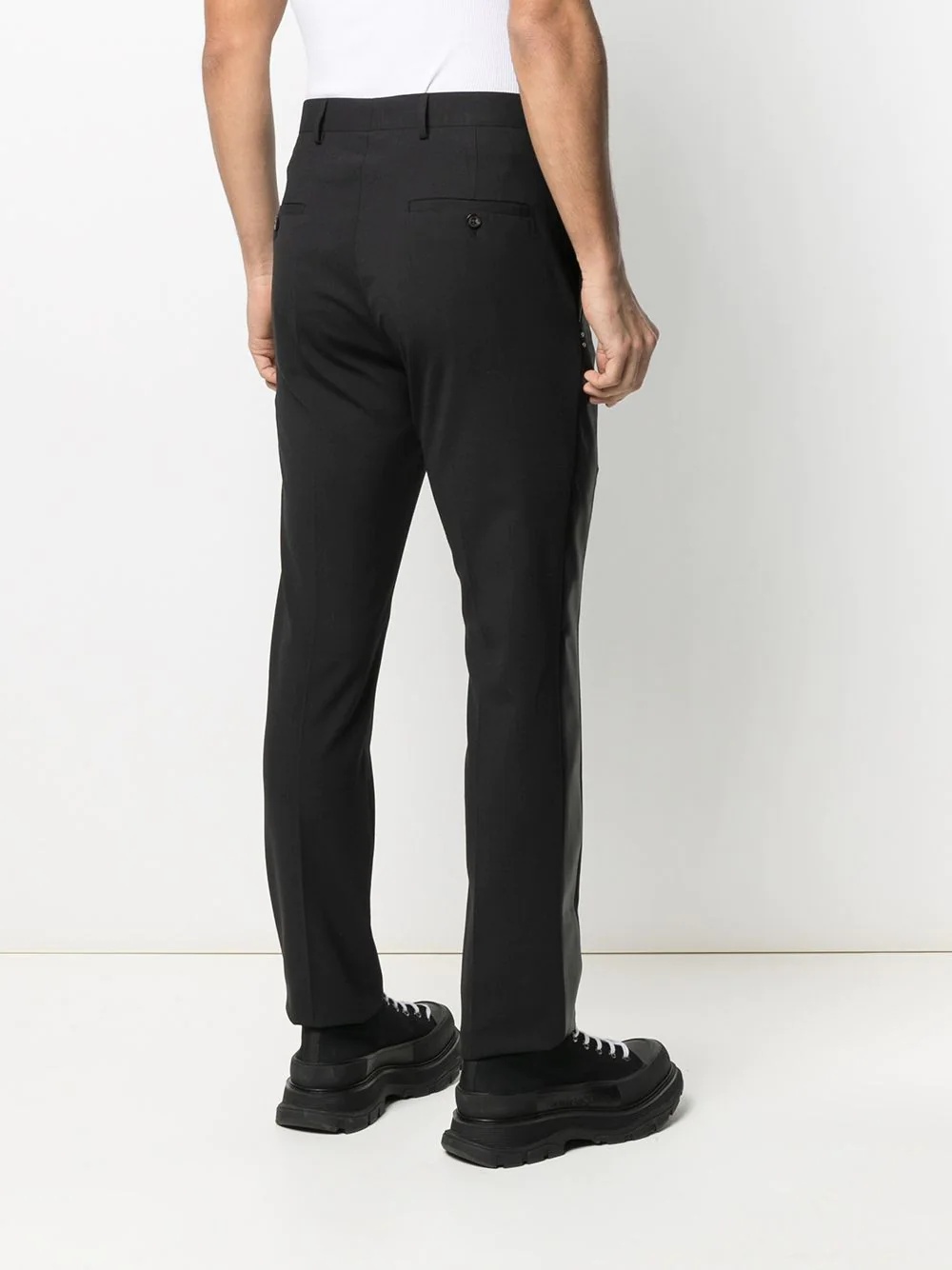 panelled tailored trousers - 4