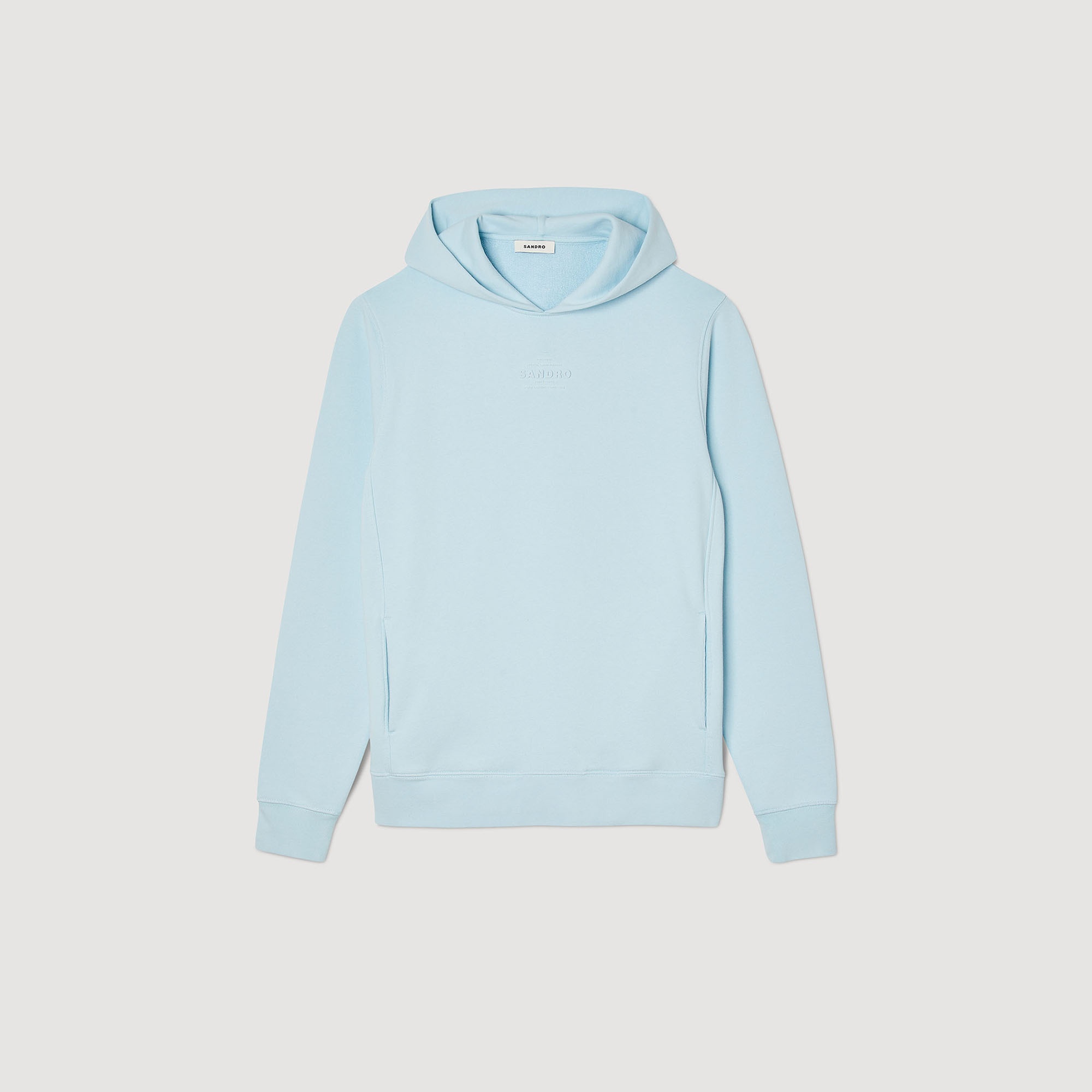 Hooded sweatshirt with rubber logo - 1