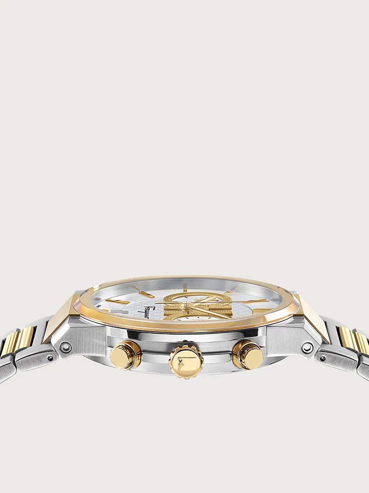 FERRAGAMO SAPPHIRE CHRONO WATCH - 3