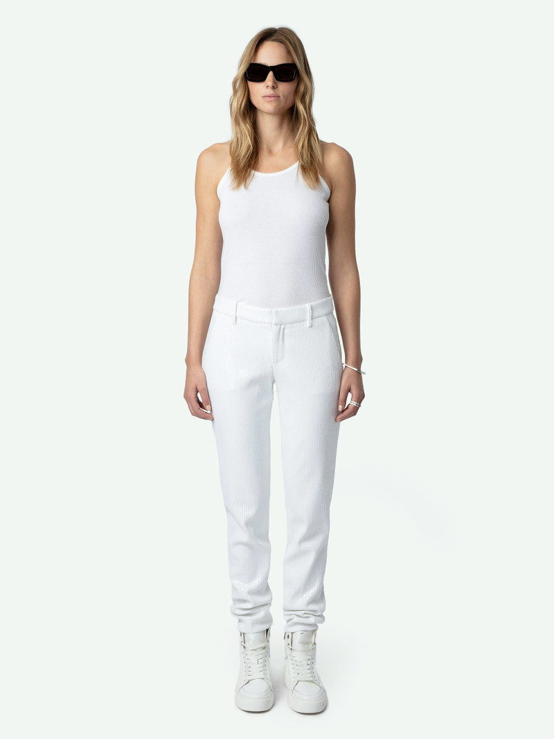 Prune Sequin Pants 3