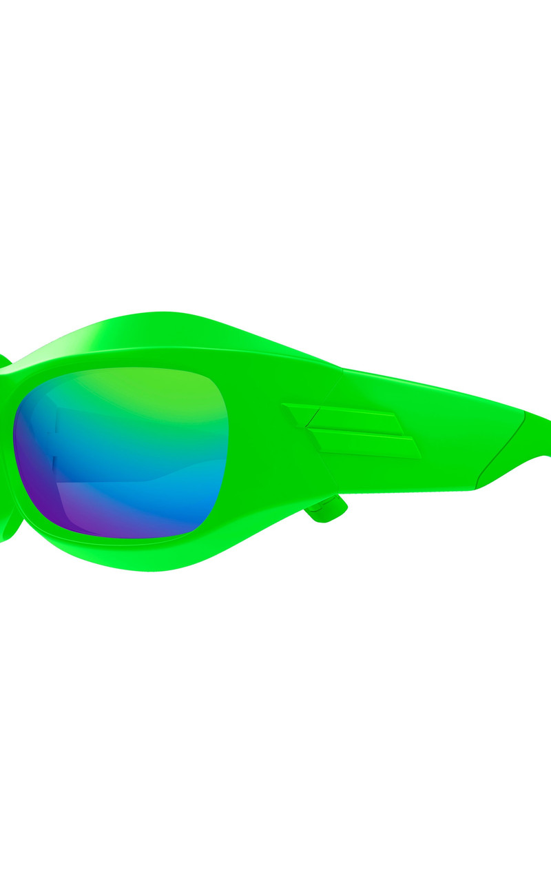 Wrap-Frame Acetate Sunglasses green 4
