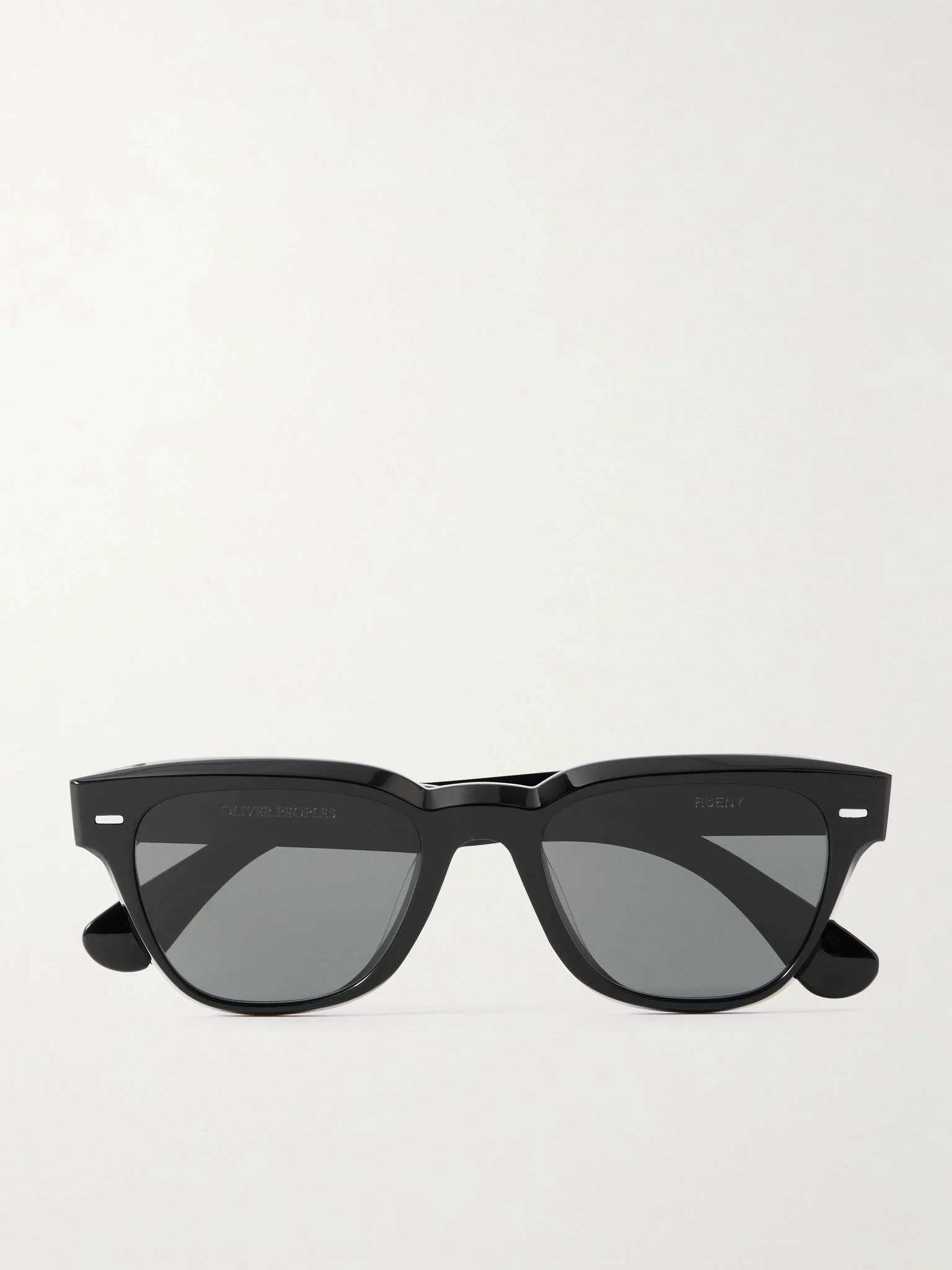 Rueny D-frame Acetate Sunglasses Black - 1