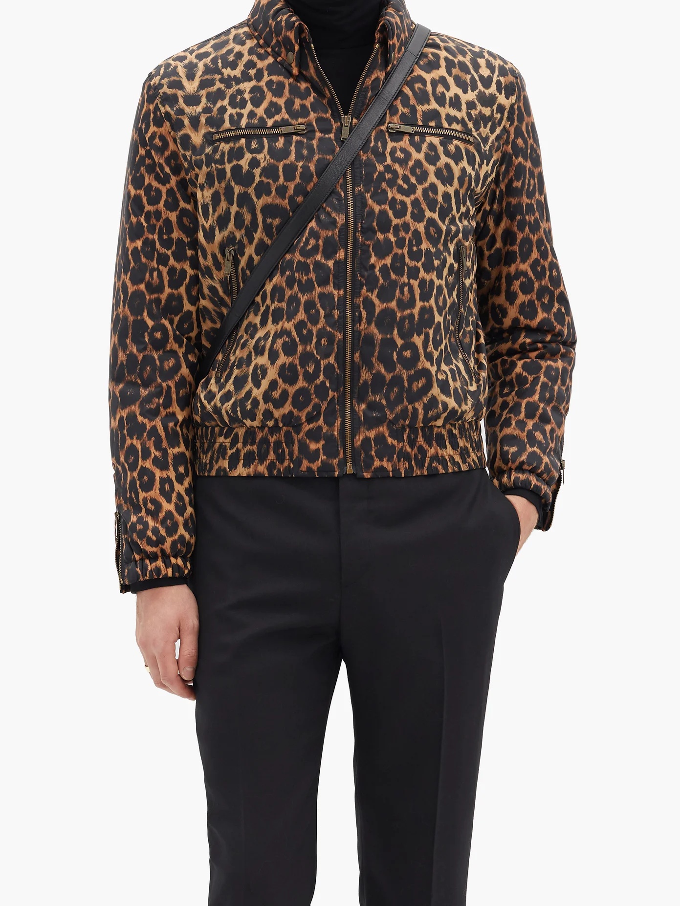 Leopard-print bomber jacket - 6