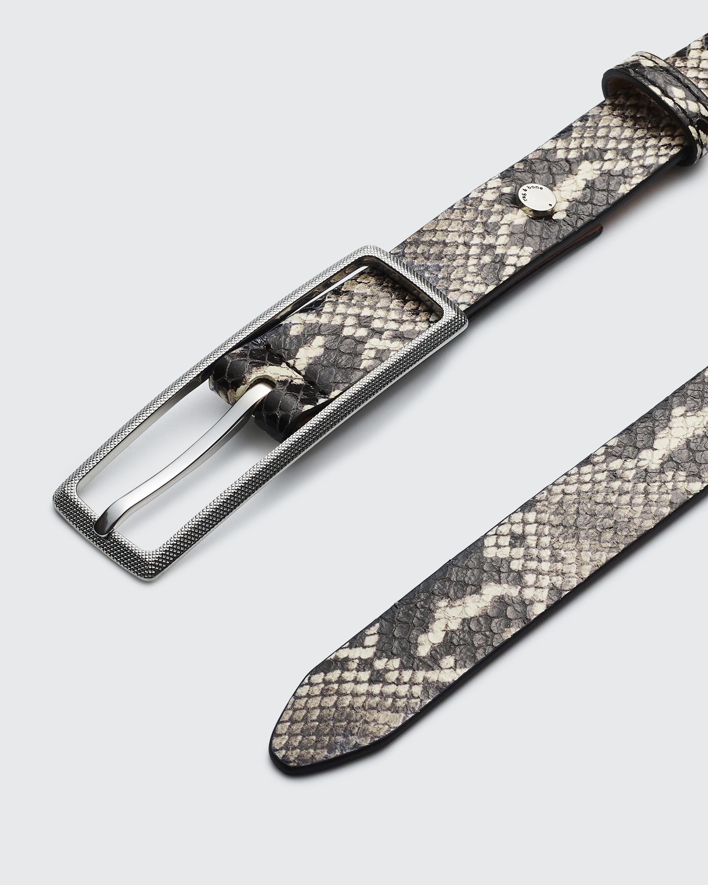 Small Snake Print Rebound Belt
Leather 1" Belt - 3
