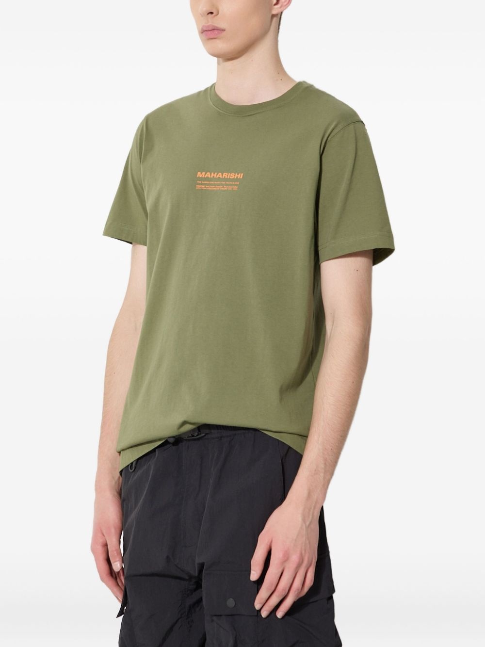 Aum logo-print T-shirt - 3