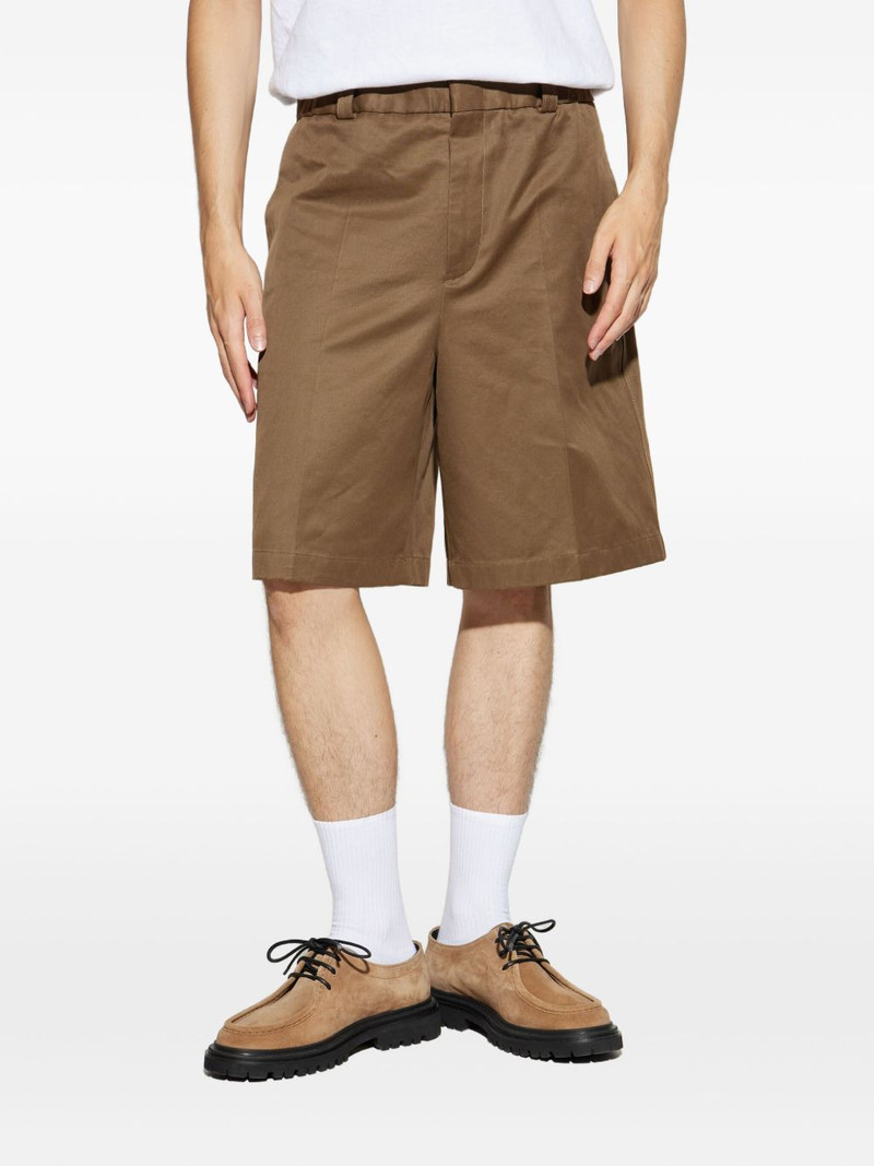 pleated cotton shorts 3