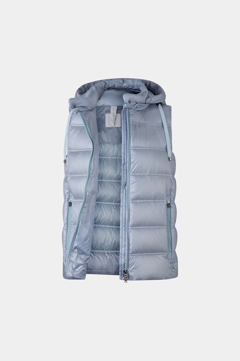 BOGNER Liddy down vest in Light blue outlook