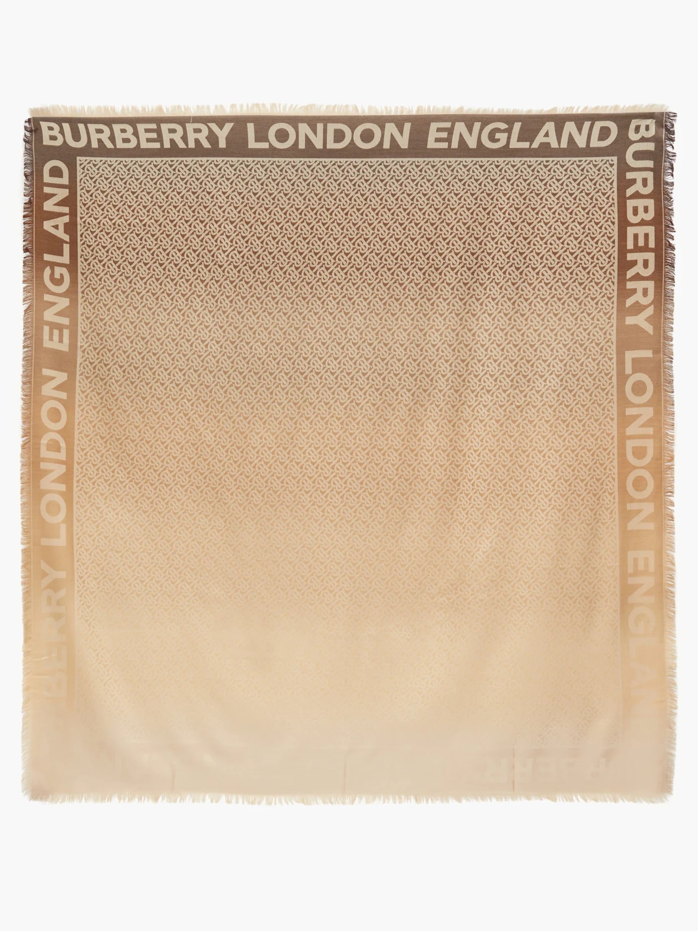 TB-jacquard mulberry-silk-blend scarf - 4