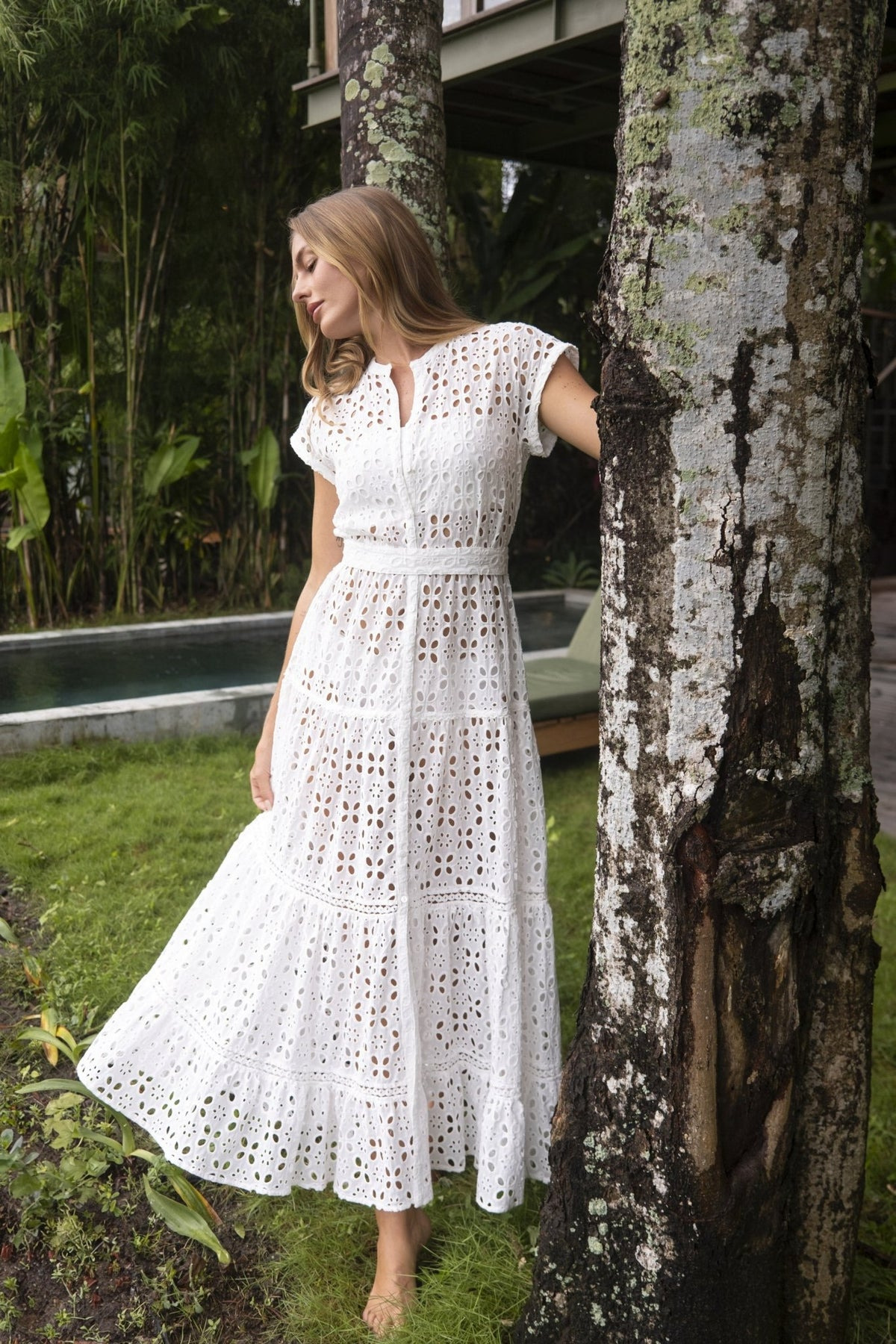 Long Dress Kora - Natural White - 4