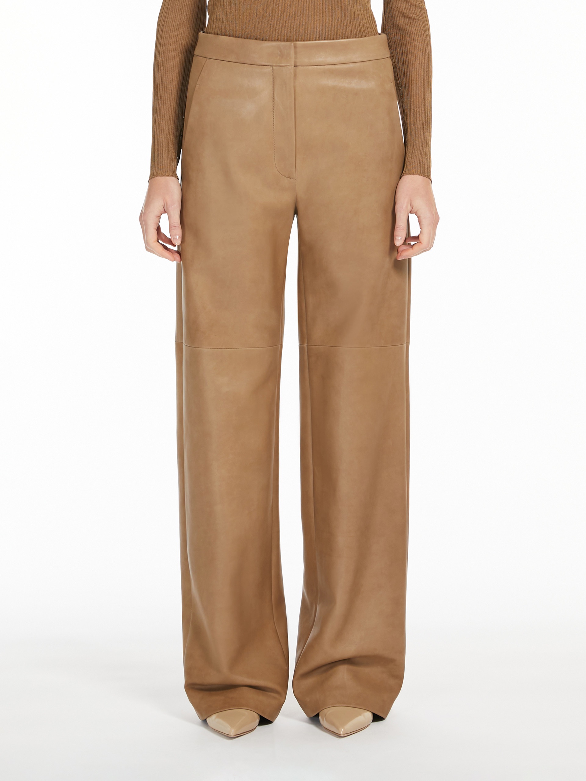 Brown Leather Leggings Zara Shoulder Bag Dark Brown Ladies H&M IN