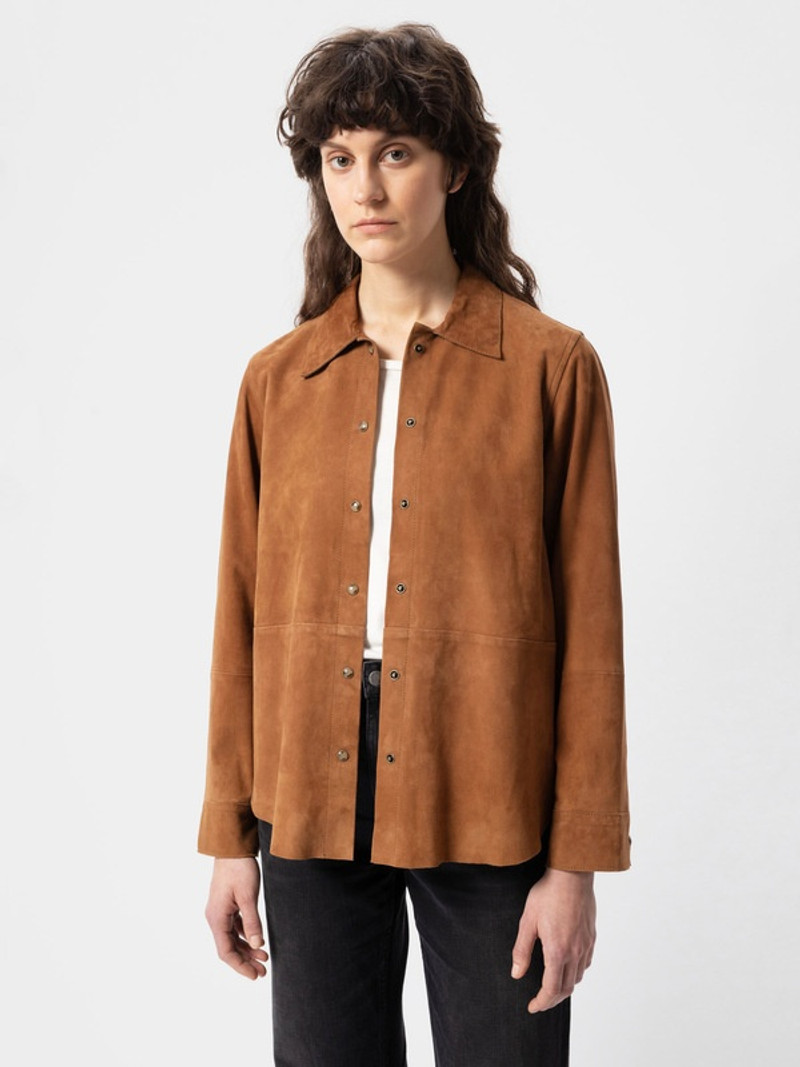 Gabriella Suede Shirt Cinnamon 5