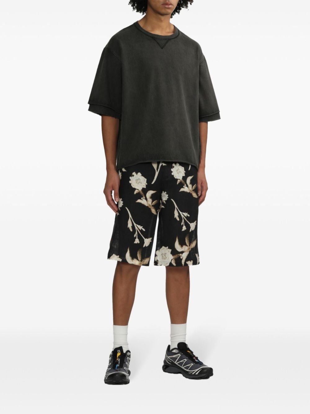 double-sleeve cotton t-shirt - 2